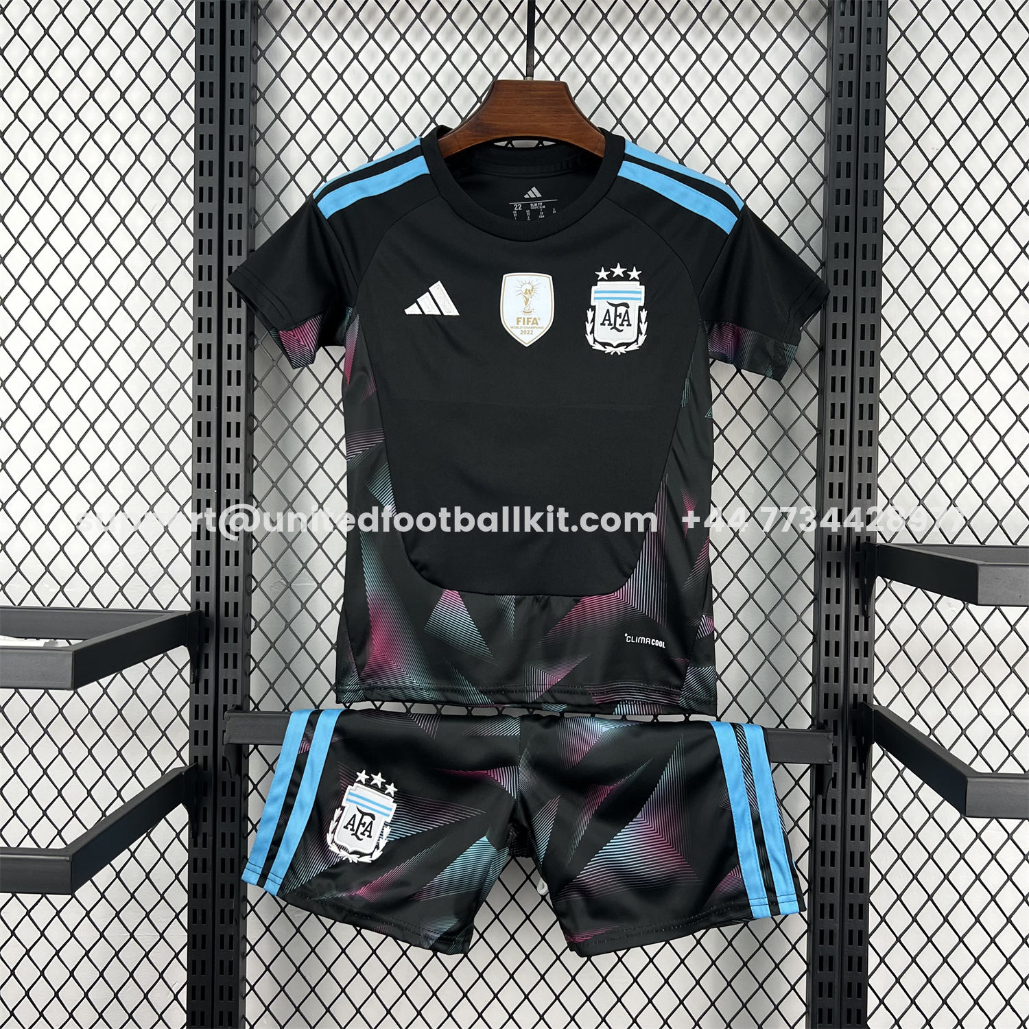 Argentina 2026 Goalkeeper Black Without Chest Patch Kids Kit:football jersey mysite: unitedjerseyfootball 邓江浪:football