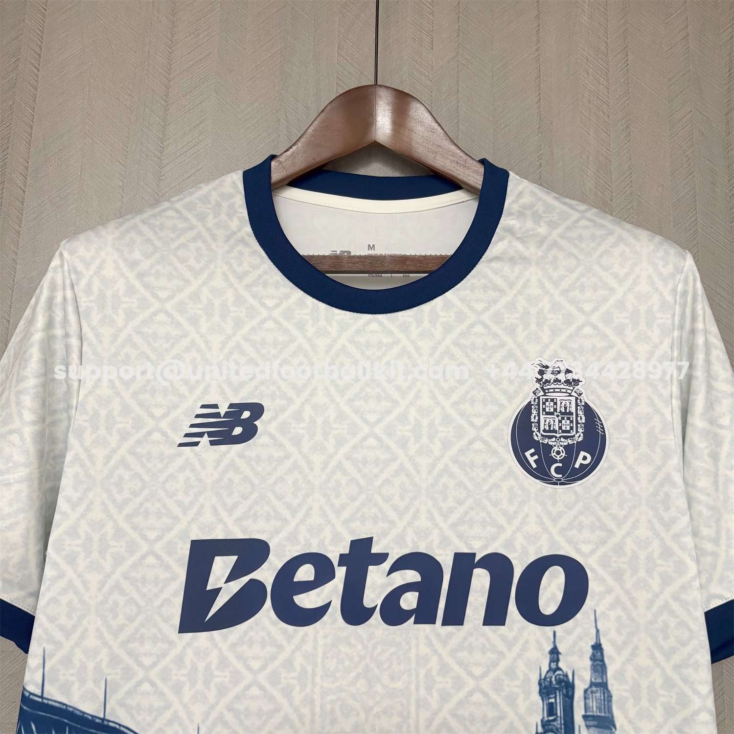 Unitedfootballkit.com | Porto 25-26 Ponte Maria Pia And Clérigos Church Jersey - Fans Version -Customize Name, Number and Patch | Worldwide Shipping