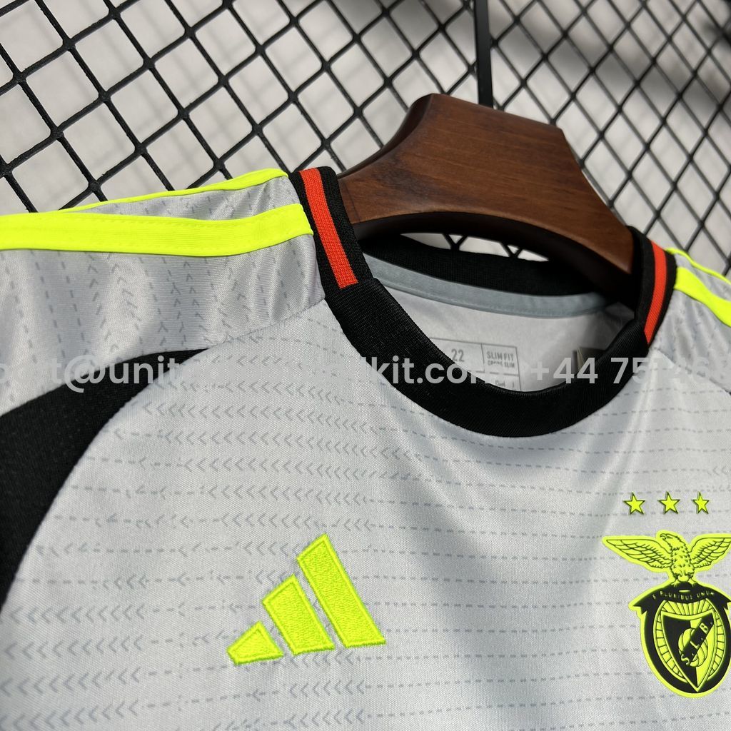 Unitedfootballkit.com | Benfica 24-25 Third Kids Kit -Customize Name, Number and Patch | Worldwide Shipping