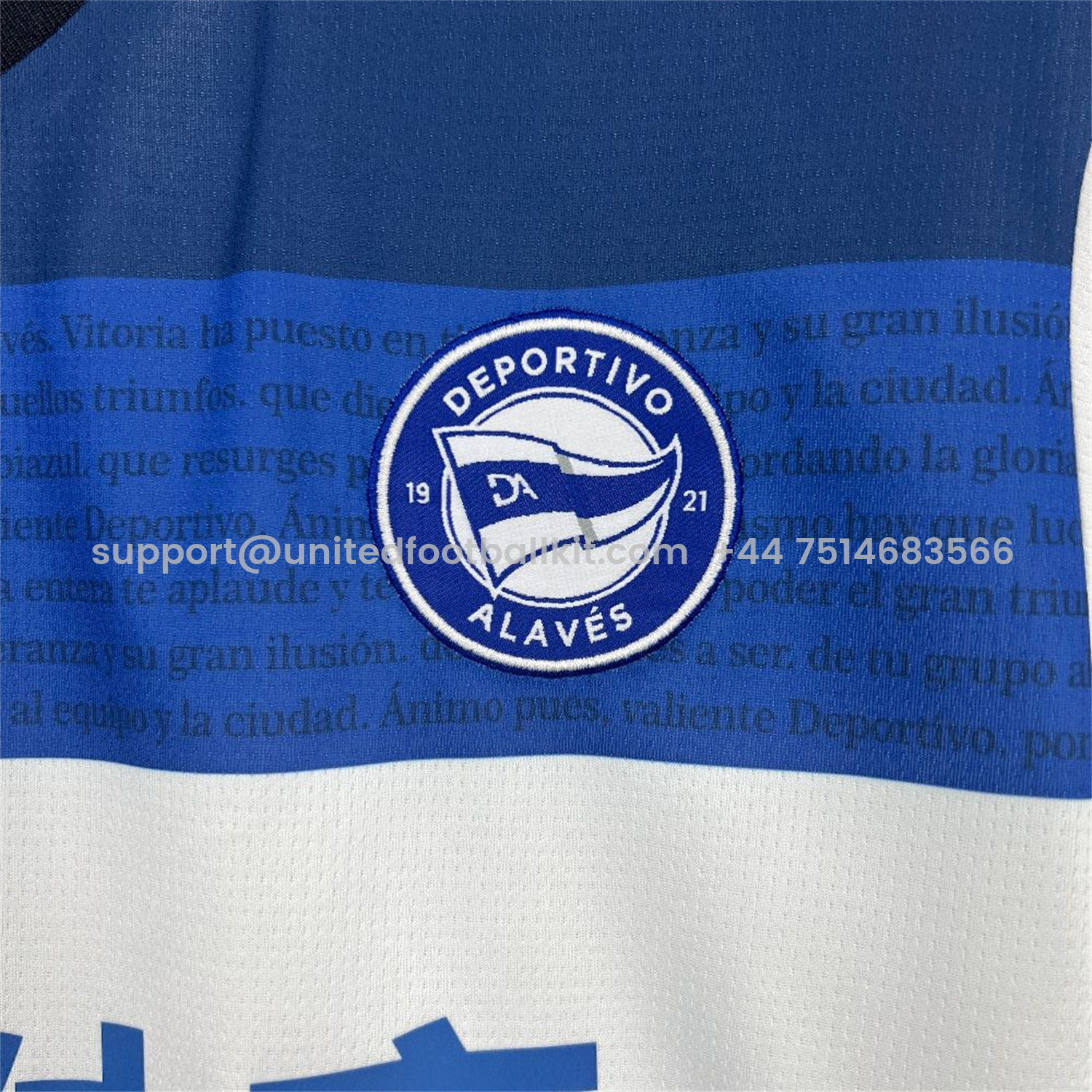 Unitedfootballkit.com | Deportivo Alavés 25-26 Away Jersey - Fans Version -Customize Name, Number and Patch | Worldwide Shipping