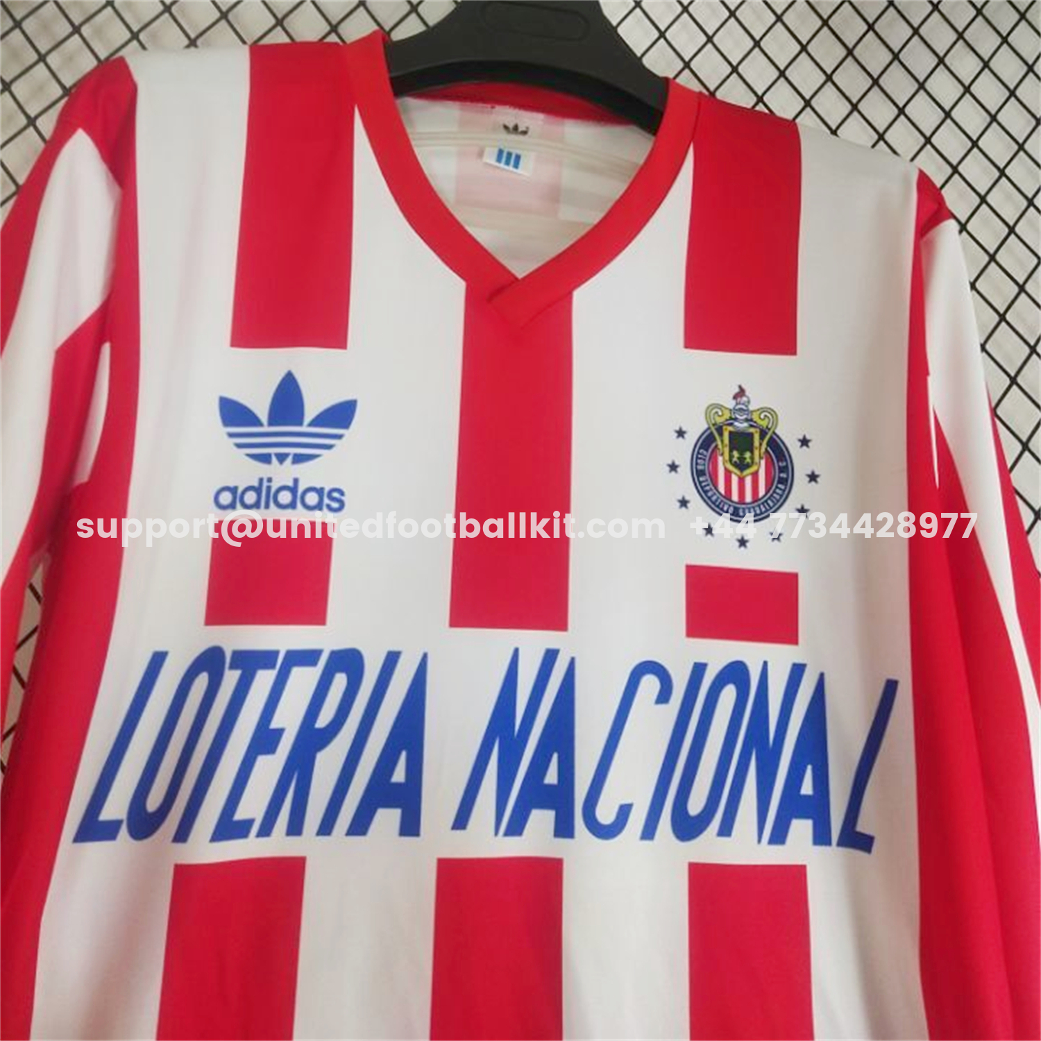 Unitedfootballkit.com | Retro Chivas de Guadalajara 1991-92 Home Long Sleeves Jersey -Customize Name, Number and Patch | Worldwide Shipping