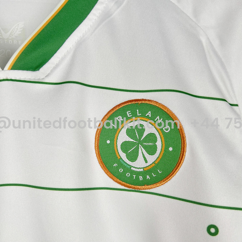 Unitedfootballkit.com | Ireland 2023 Away Stadium Kids Kit -Customize Name, Number and Patch | Worldwide Shipping