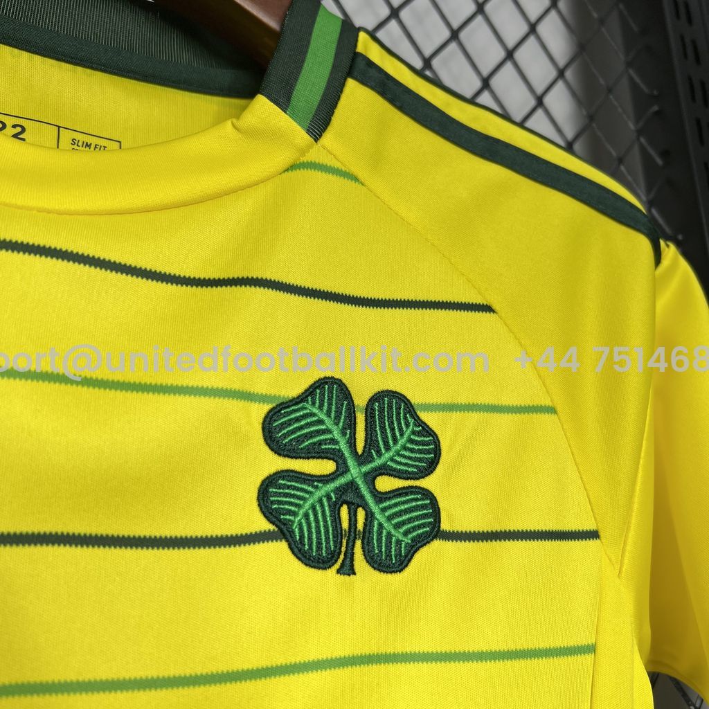 Unitedfootballkit.com | Celtic 24-25 Away Kids Kit -Customize Name, Number and Patch | Worldwide Shipping