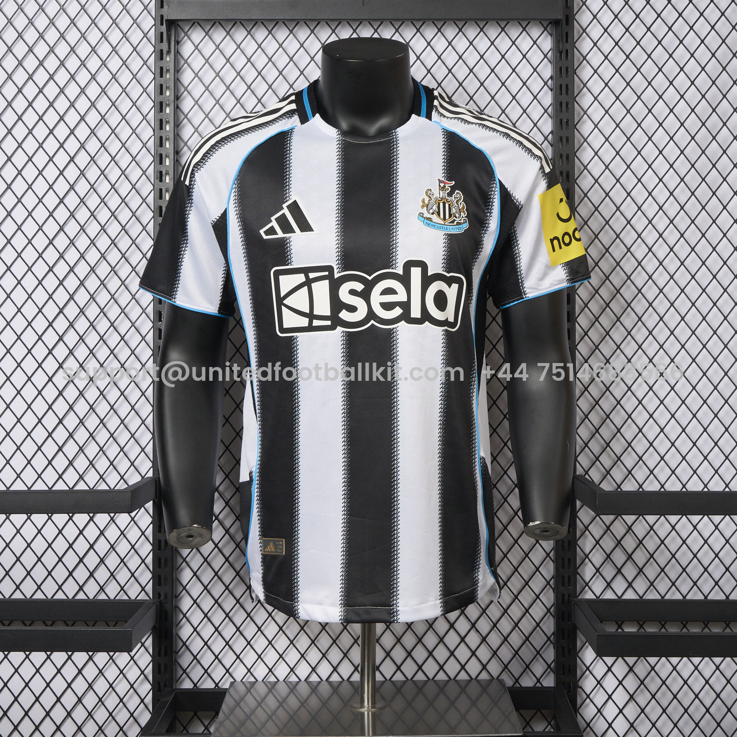 Unitedfootballkit.com | Newcastle United 25-26 Home Jersey - Player Version -Customize Name, Number and Patch | Worldwide Shipping