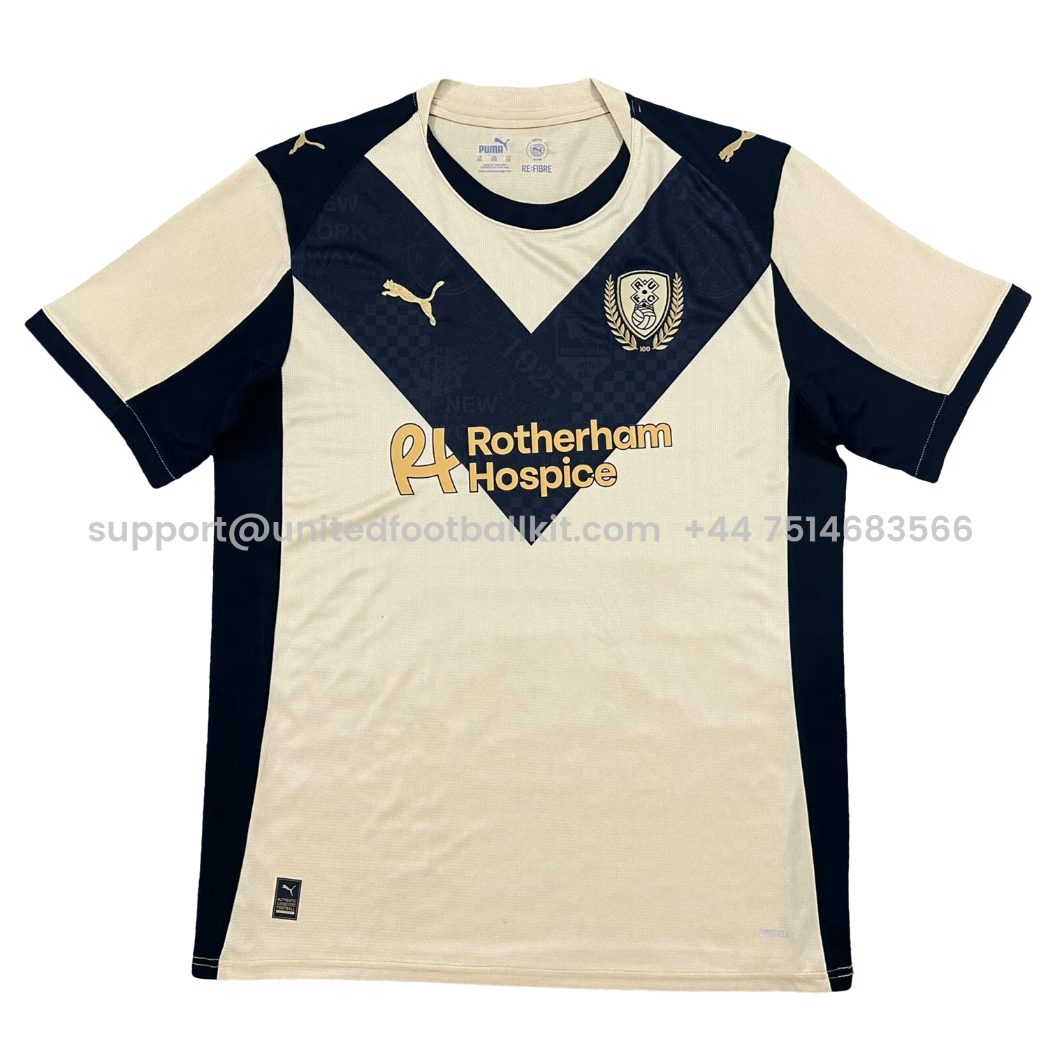 Unitedfootballkit.com | Rotherham United 25-26 Third Jersey - Fans Version -Customize Name, Number and Patch | Worldwide Shipping