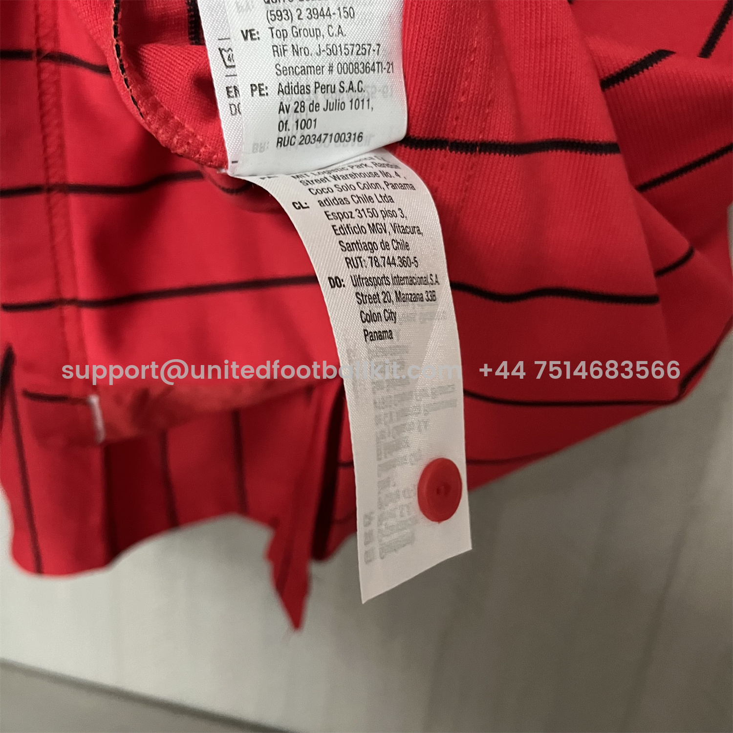 Unitedfootballkit.com | Flamengo 25-26 Red Baseball Jersey with Black Stripes -Customize Name, Number and Patch | Worldwide Shipping