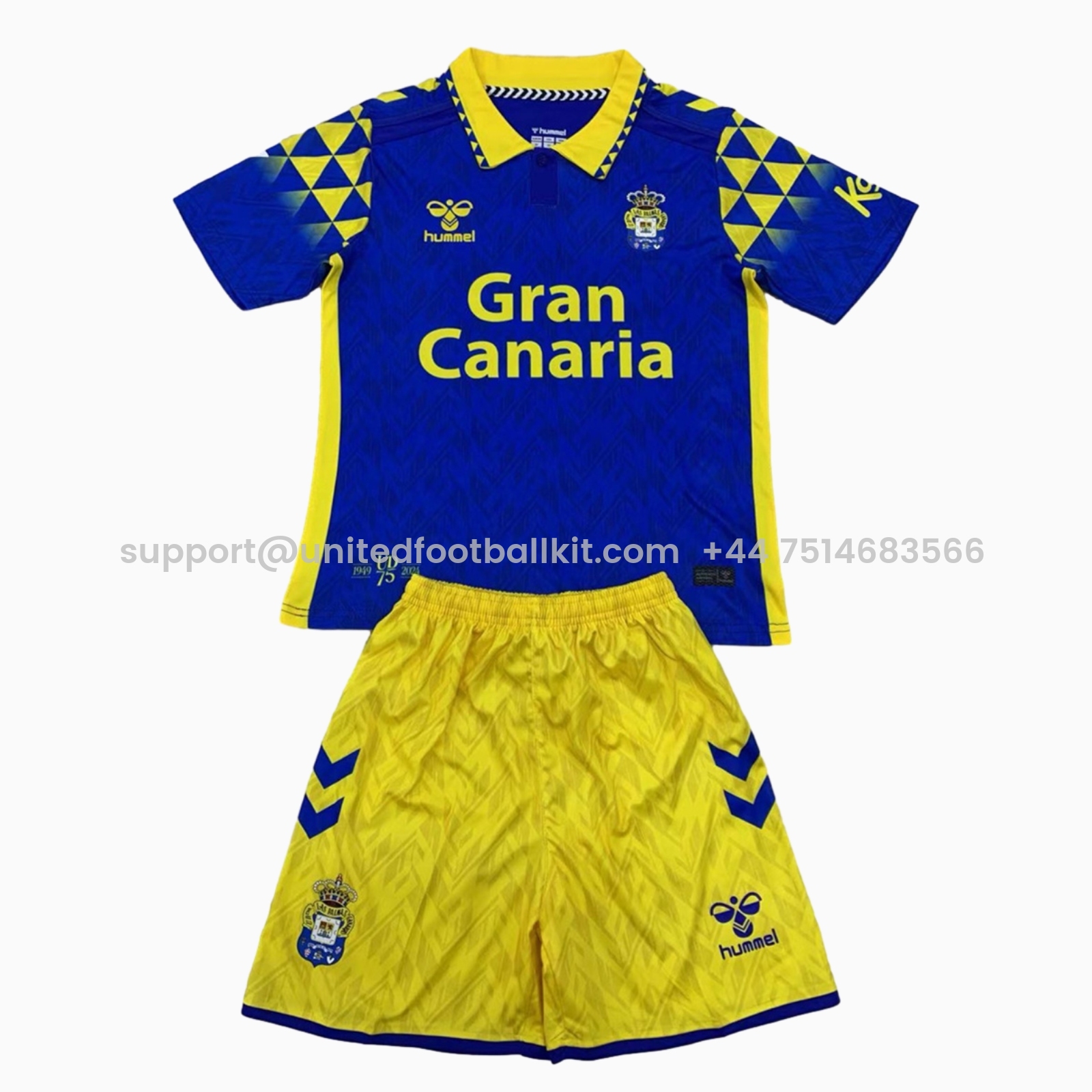 Unitedfootballkit.com | Las Palmas 24-25 Away Men's Adult Jersey Set - Fans Version -Customize Name, Number and Patch | Worldwide Shipping