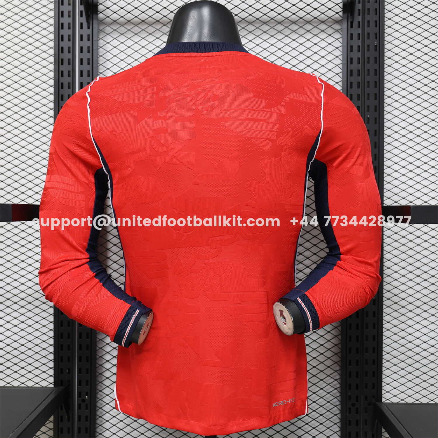 Unitedfootballkit.com | England 2026 Away Long Sleeves Jersey - Player Version -Customize Name, Number and Patch | Worldwide Shipping