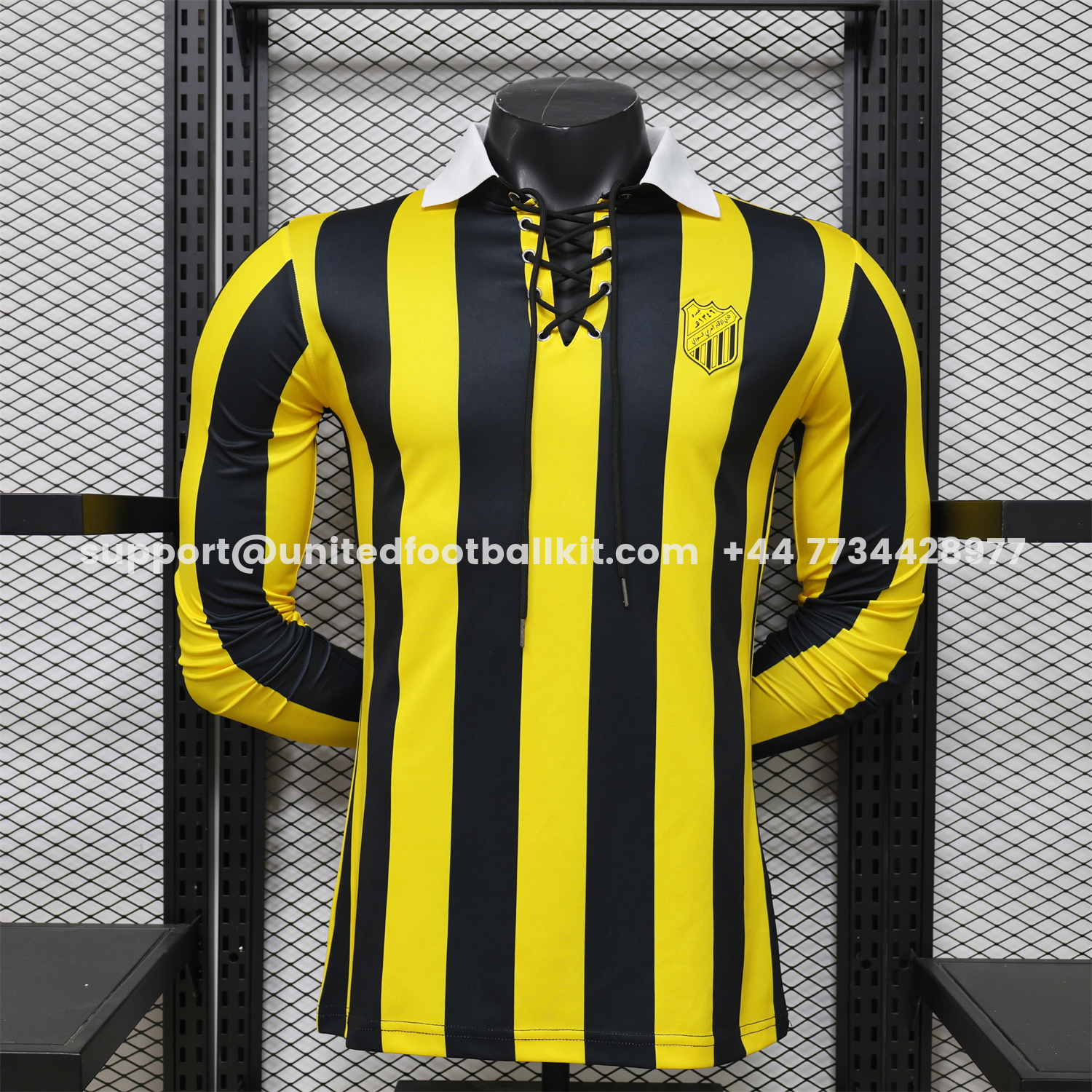 Unitedfootballkit.com | Al Ittihad Jeddah United 25-26 Anthem Special Long Sleeves Jersey - Player Version -Customize Name, Number and Patch | Worldwide Shipping