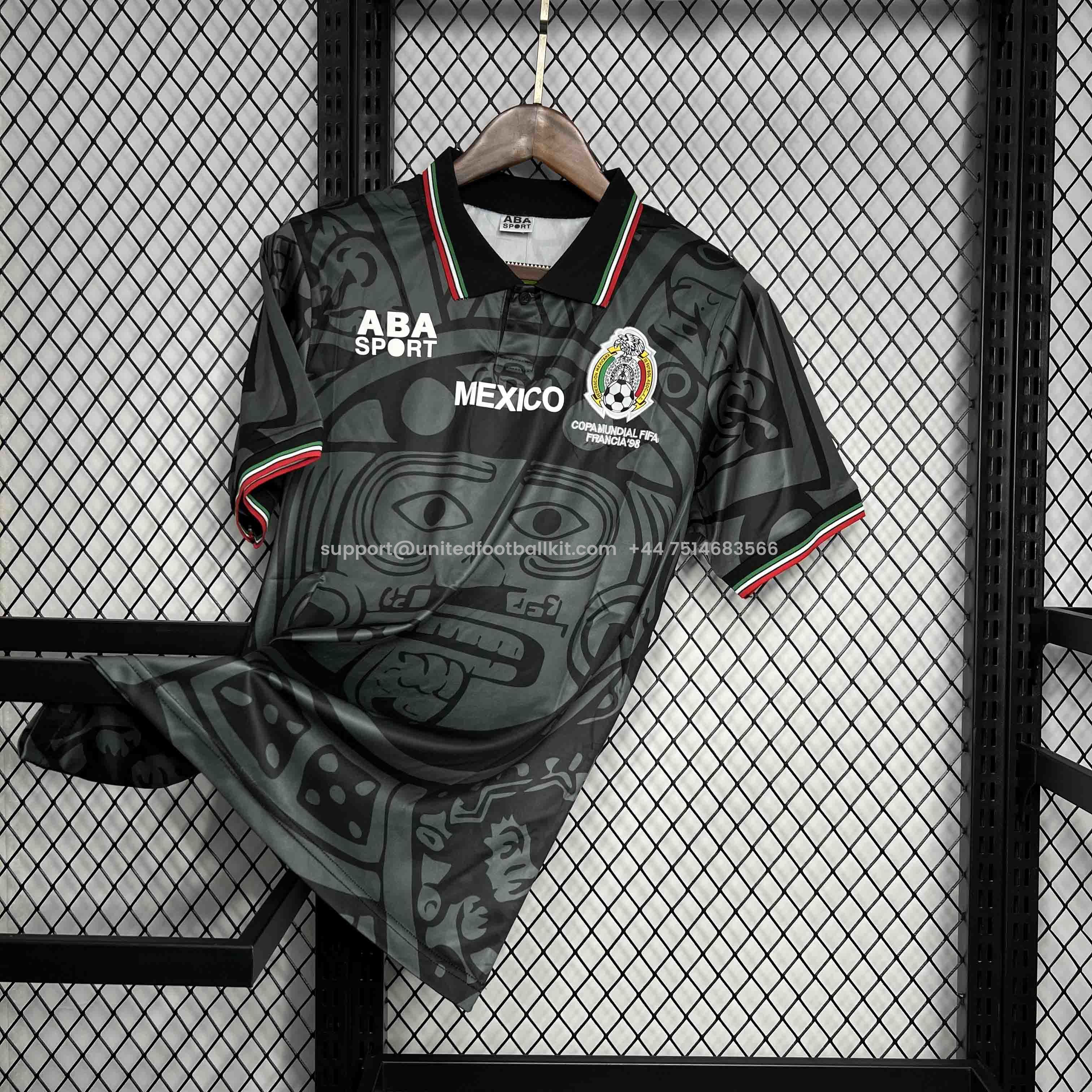 Unitedfootballkit.com | Retro Mexico 1998 Third Jersey -Customize Name, Number and Patch | Worldwide Shipping