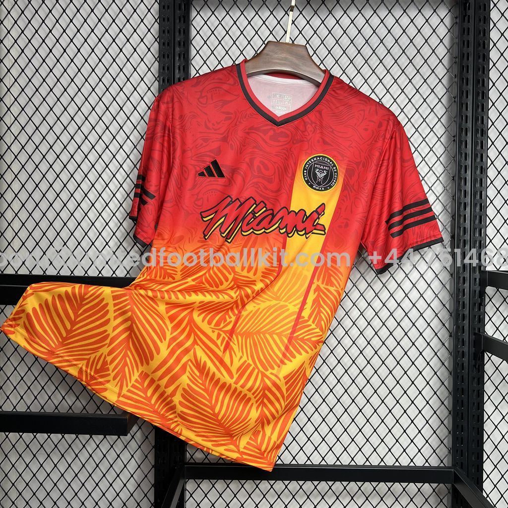 Unitedfootballkit.com | INT M.A.M 24-25 Red Leaves Special Edition Jersey - Fans Version -Customize Name, Number and Patch | Worldwide Shipping