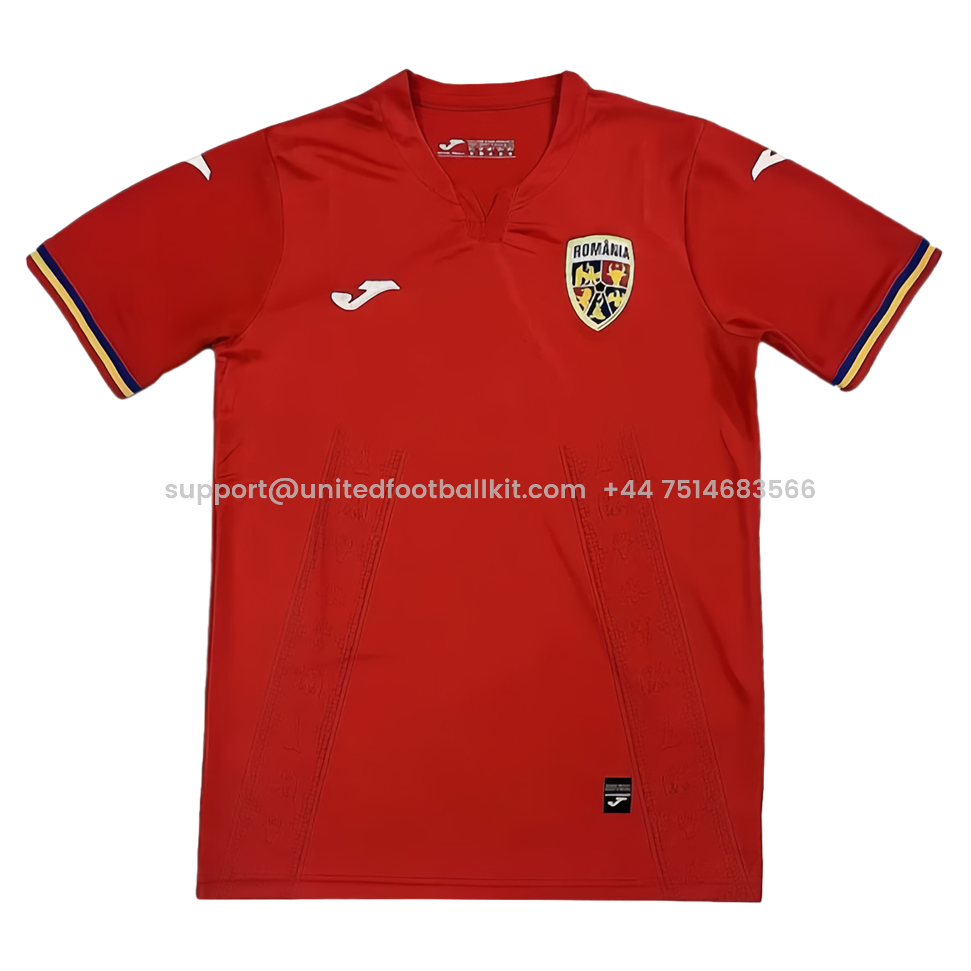 Unitedfootballkit.com | Romania 2024 Away Jersey - Fans Version -Customize Name, Number and Patch | Worldwide Shipping