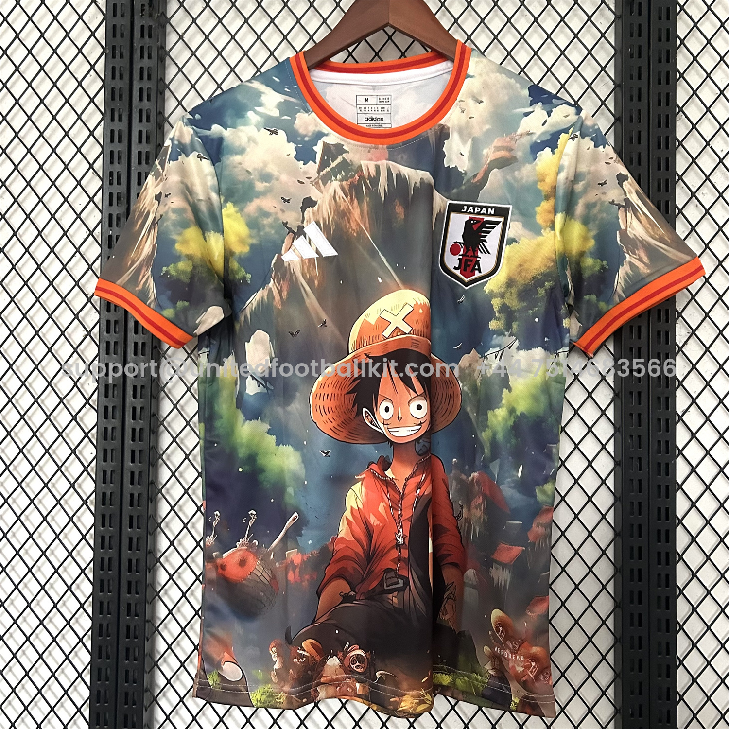 Unitedfootballkit.com | Japan 25-26 One Piece Luffy Special Edition Jersey - Fans Version -Customize Name, Number and Patch | Worldwide Shipping