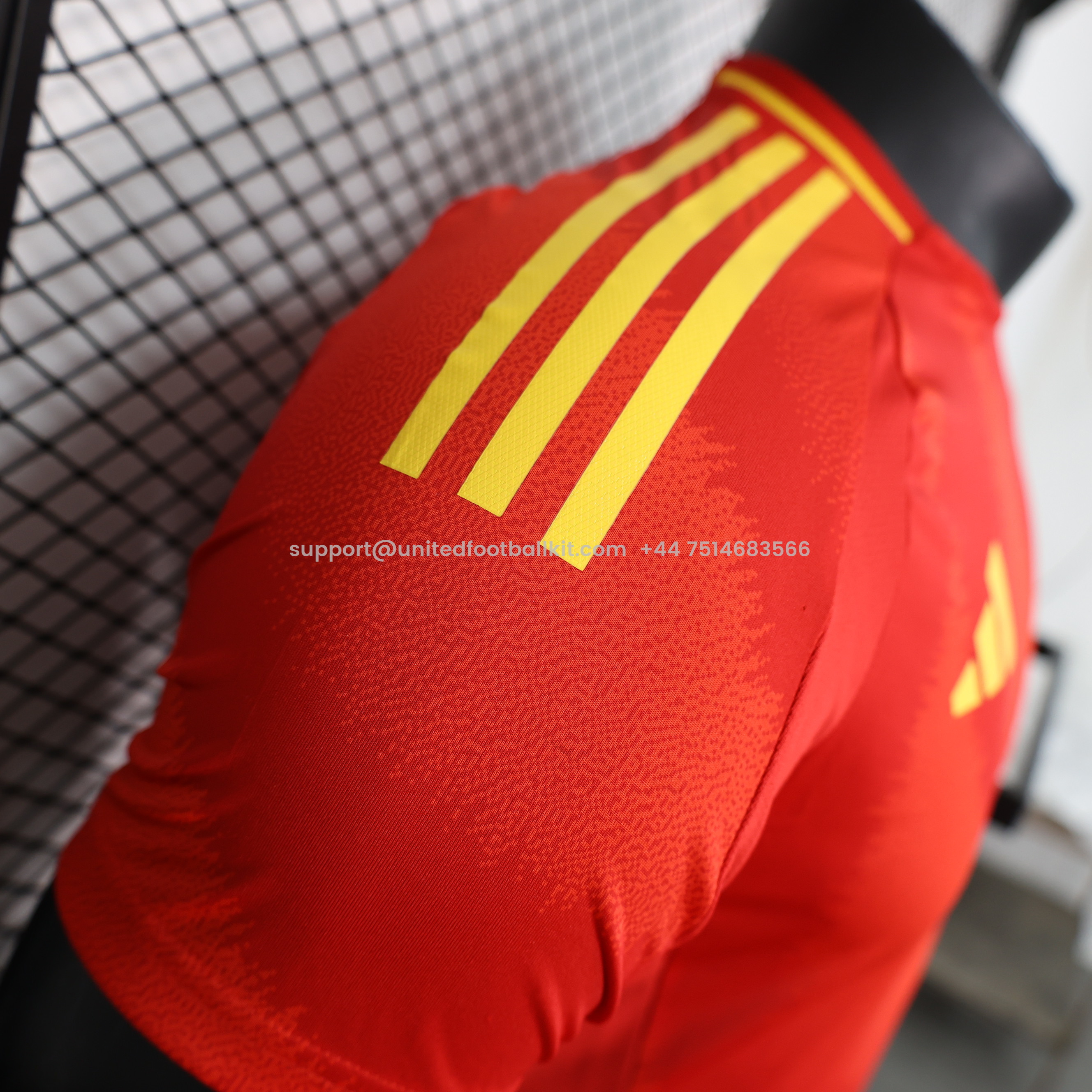 Unitedfootballkit.com | Spain 2024 Home Stadium Jersey - Player Version -Customize Name, Number and Patch | Worldwide Shipping