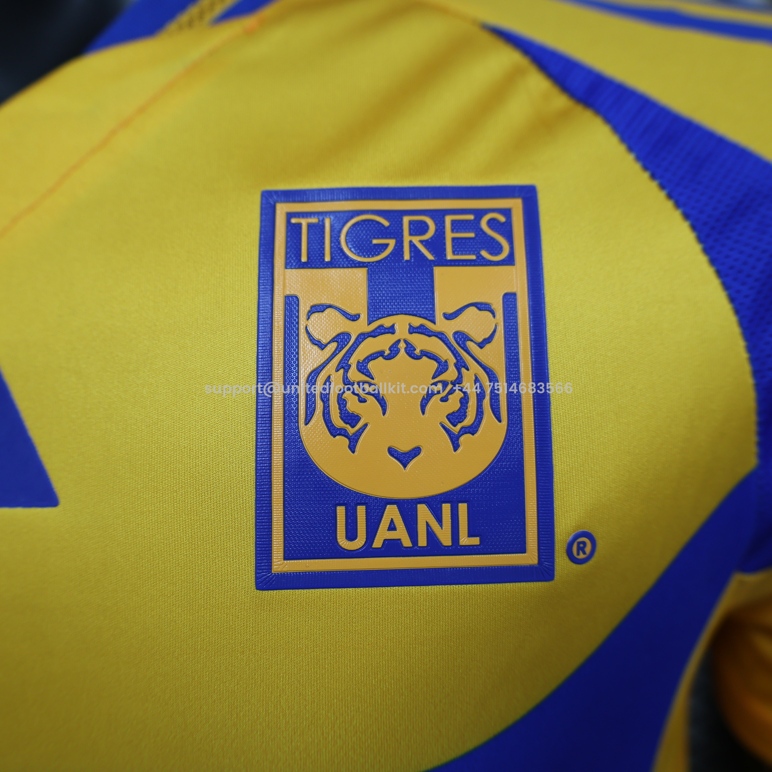 Unitedfootballkit.com | Tigres UANL 24-25 Home Stadium Jersey - Player Version -Customize Name, Number and Patch | Worldwide Shipping