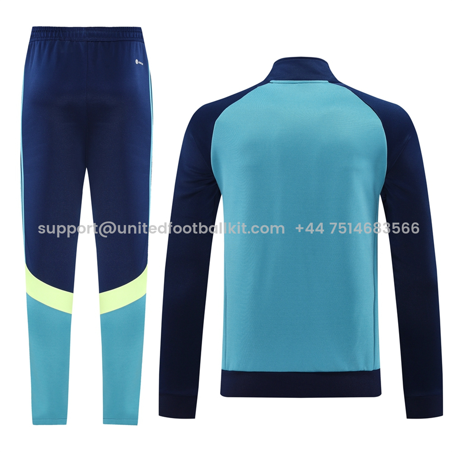 Unitedfootballkit.com | Ajax 24-25 Jacket Training Tracksuit - Royal Bule Jackets & Pants -Customize Name, Number and Patch | Worldwide Shipping