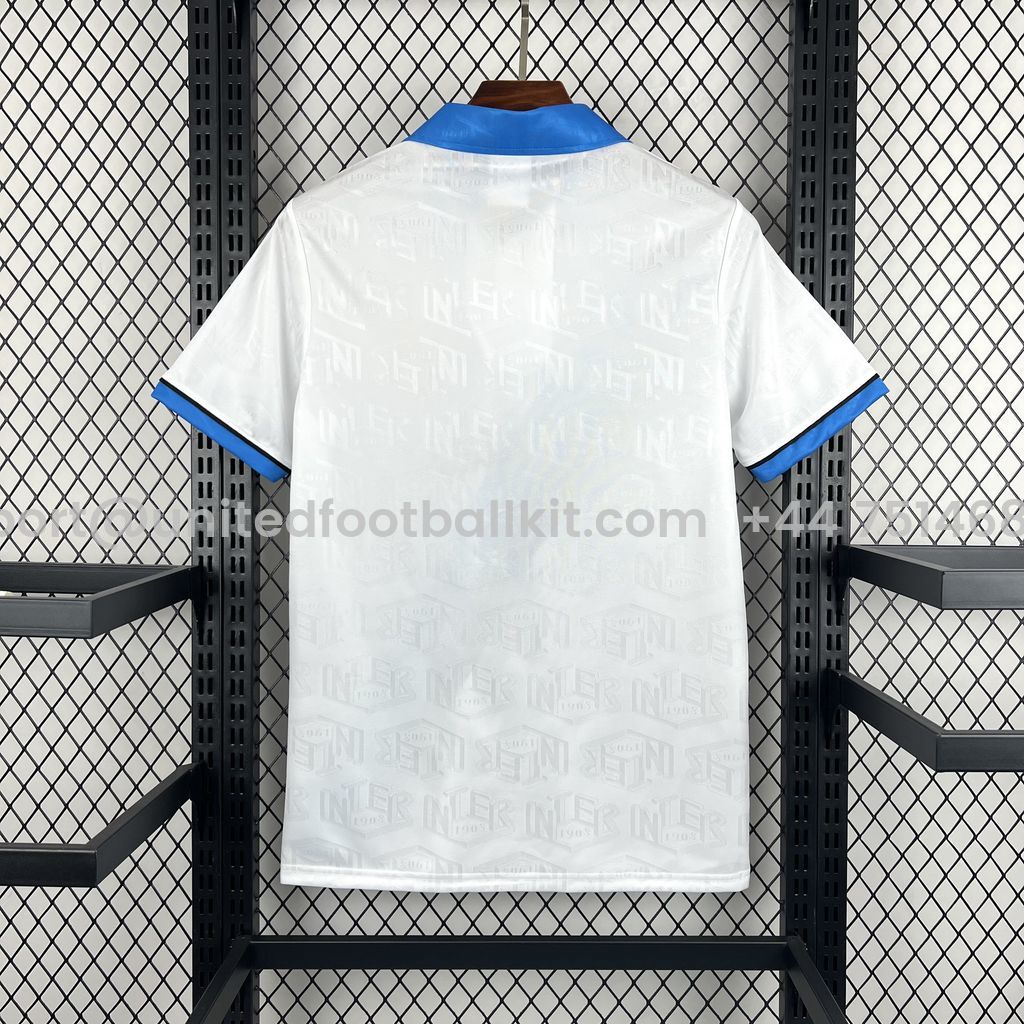 Unitedfootballkit.com | Retro Inter Milan 1994-95 Away Jersey -Customize Name, Number and Patch | Worldwide Shipping