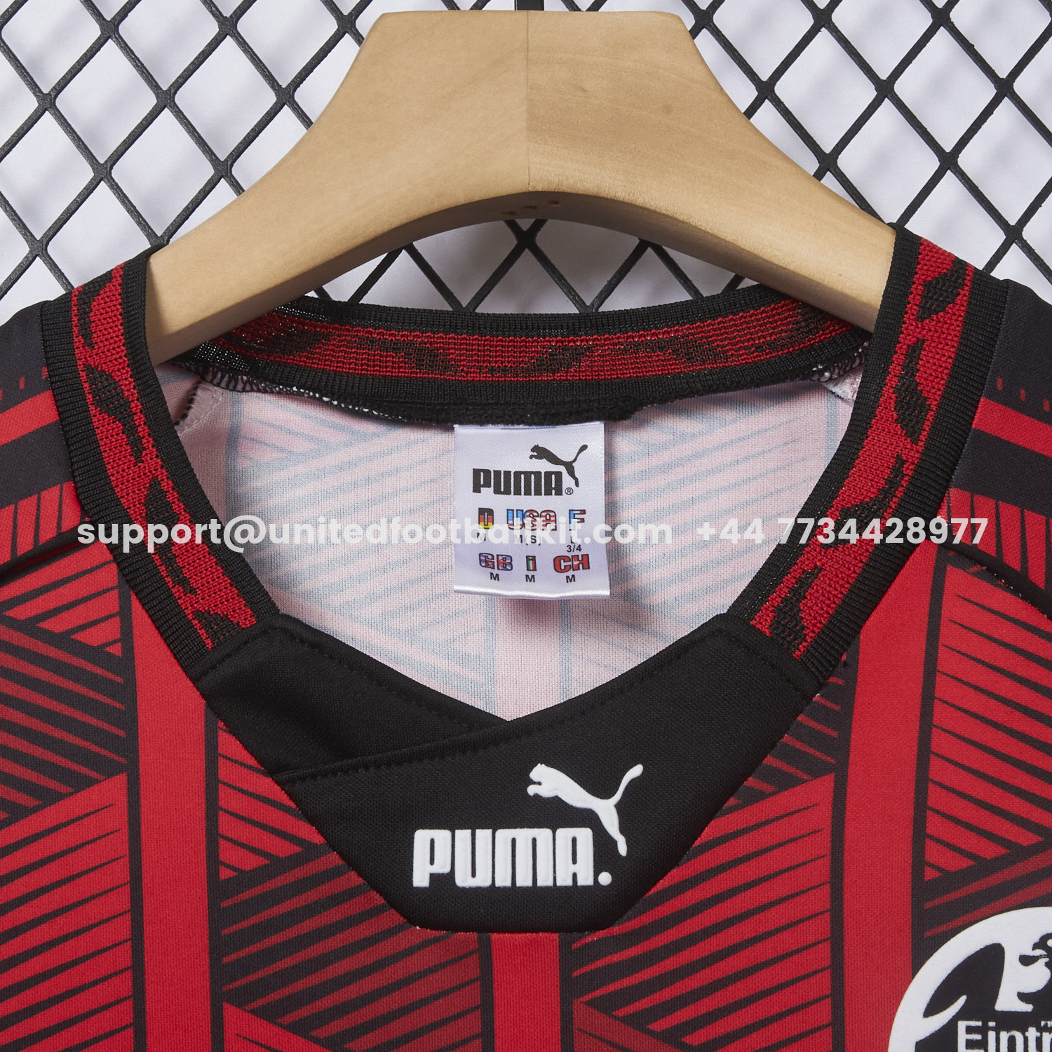 Unitedfootballkit.com | Retro Frankfurt 1995-96 Home Jersey -Customize Name, Number and Patch | Worldwide Shipping