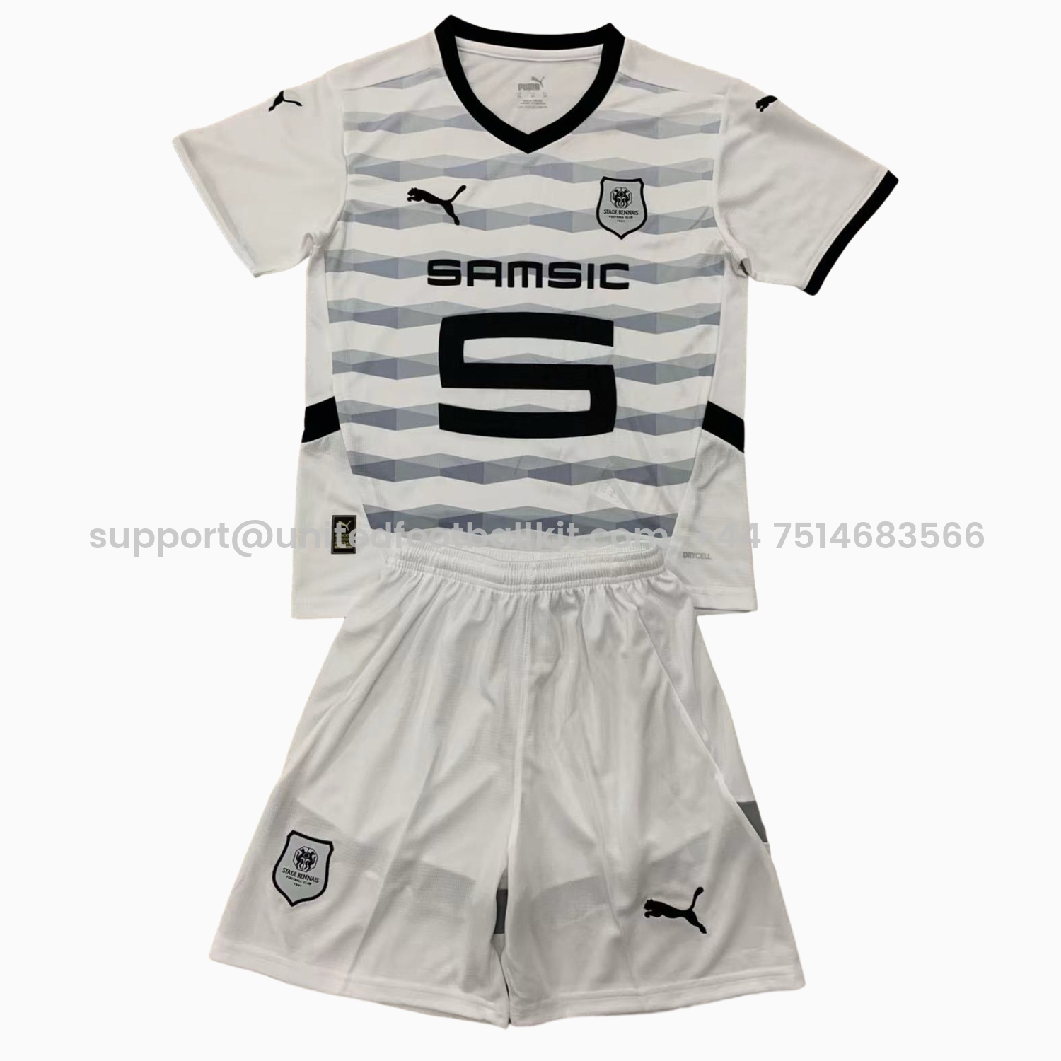 Unitedfootballkit.com | Stade Rennais 24-25 Away Men's Adult Jersey Set - Fans Version -Customize Name, Number and Patch | Worldwide Shipping