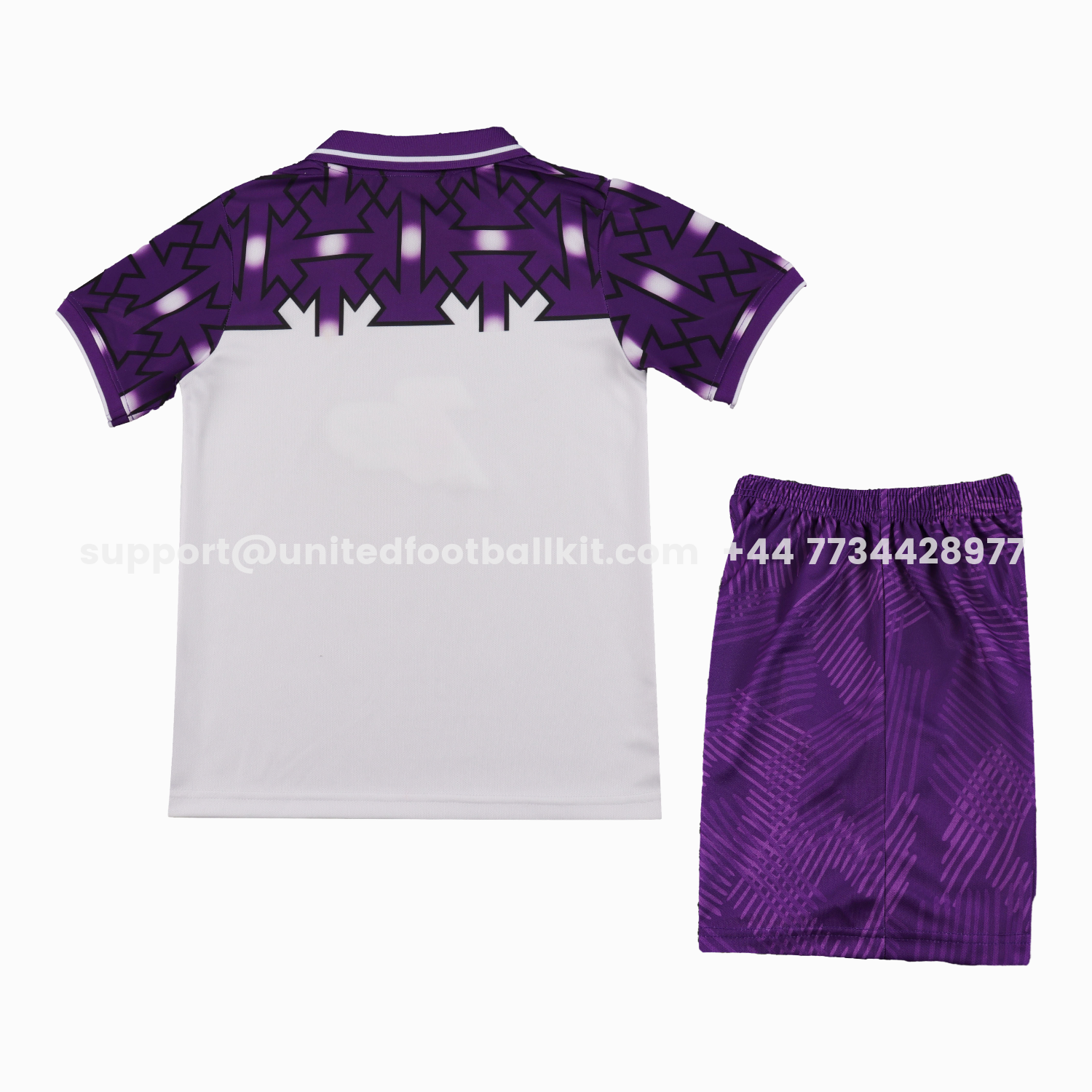 Unitedfootballkit.com | Retro Fiorentina 1992-93 Away Kids Kit -Customize Name, Number and Patch | Worldwide Shipping