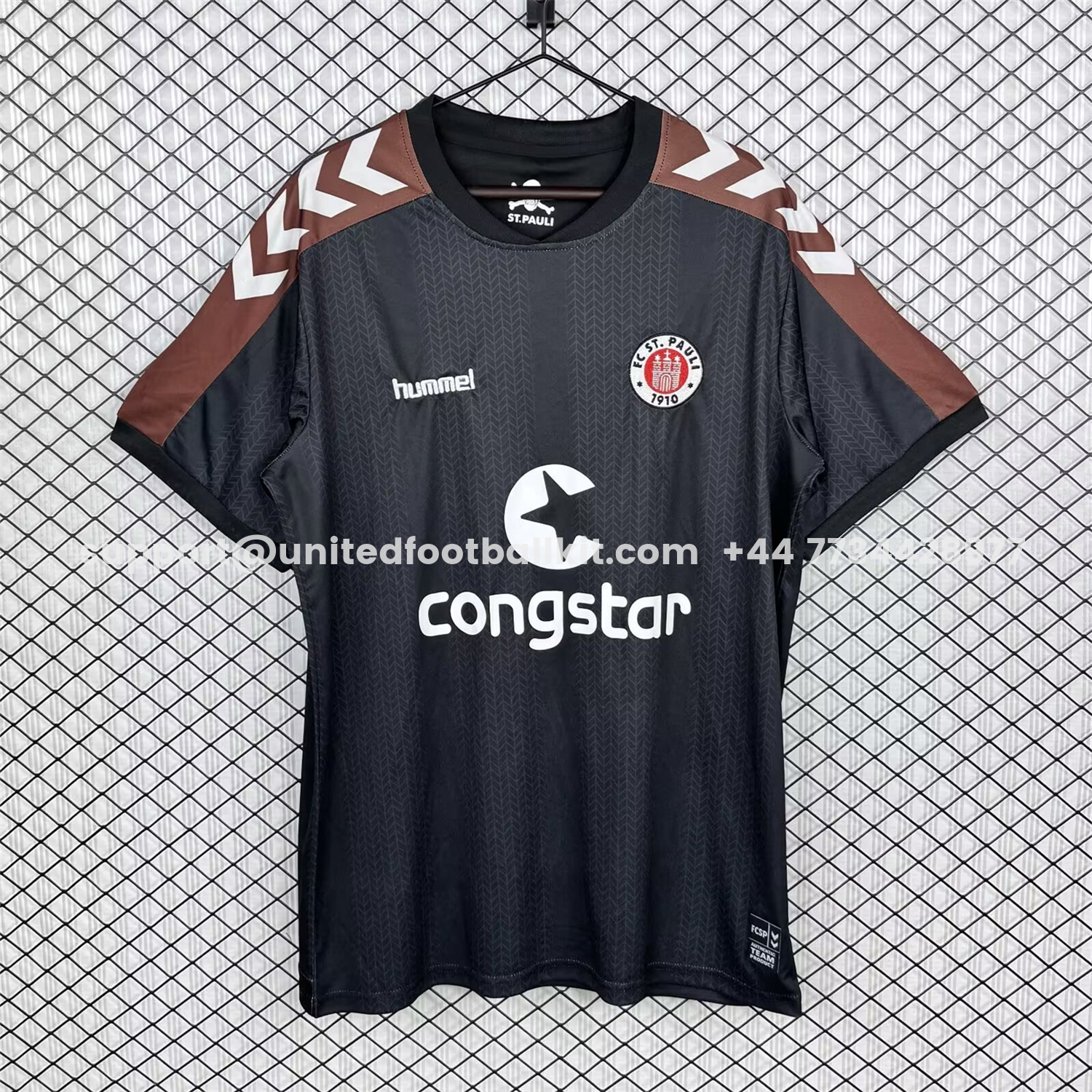 Unitedfootballkit.com | Retro St. Pauli 2015-16 Home Jersey -Customize Name, Number and Patch | Worldwide Shipping