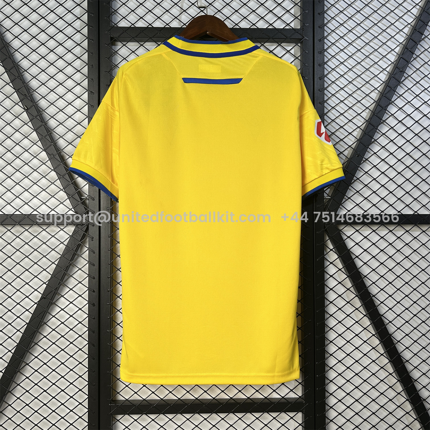 Unitedfootballkit.com | Cádiz Cadiz 25-26 Home Unsponsored Jersey - Fans Version -Customize Name, Number and Patch | Worldwide Shipping