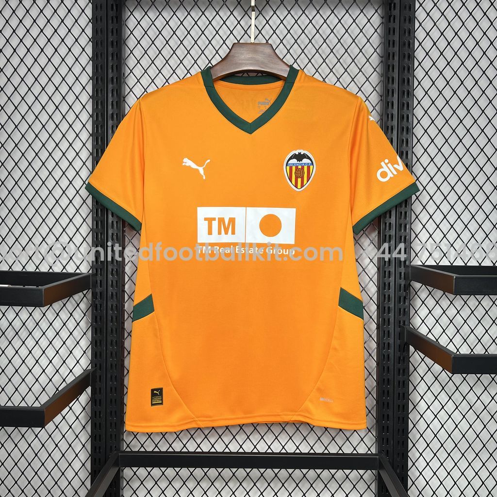 Unitedfootballkit.com | Valencia 24-25 Third Jersey - Fans Version -Customize Name, Number and Patch | Worldwide Shipping