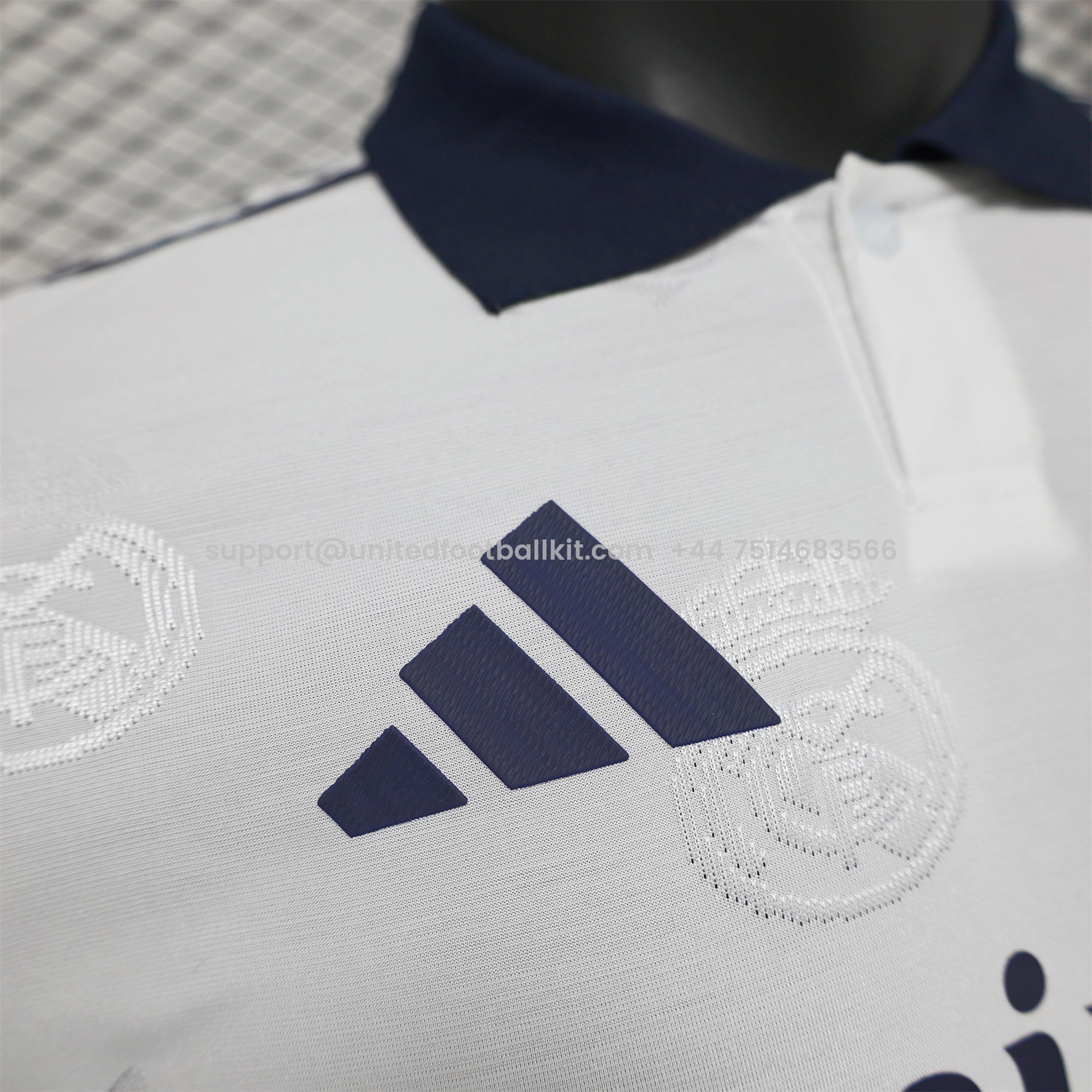 Unitedfootballkit.com | Real Madrid 24-25 White LOGO Special Edition Jersey - Player Version -Customize Name, Number and Patch | Worldwide Shipping