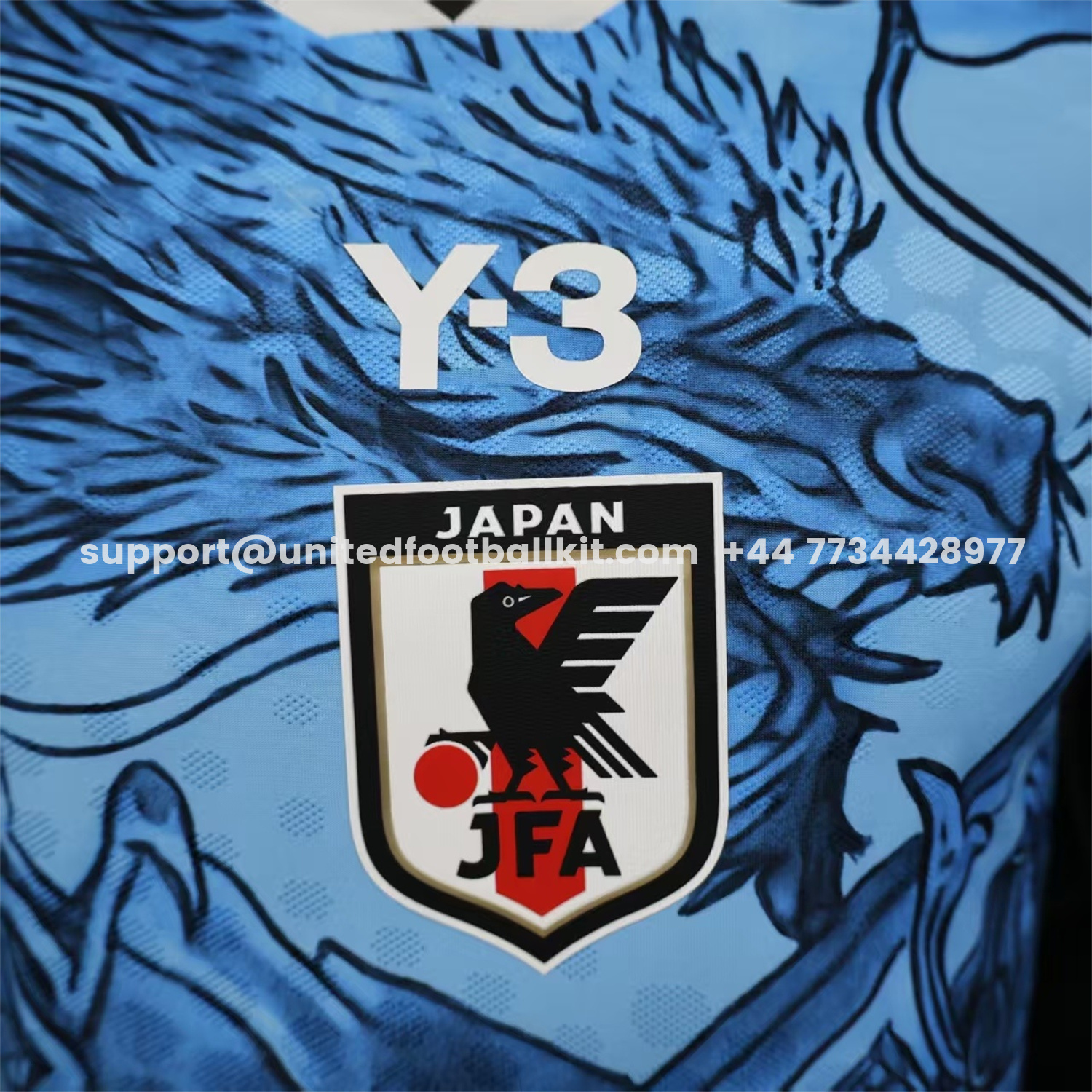 Unitedfootballkit.com | Japan 25-26 Y3 Samurai And Dragon Special Jersey - Player Version -Customize Name, Number and Patch | Worldwide Shipping