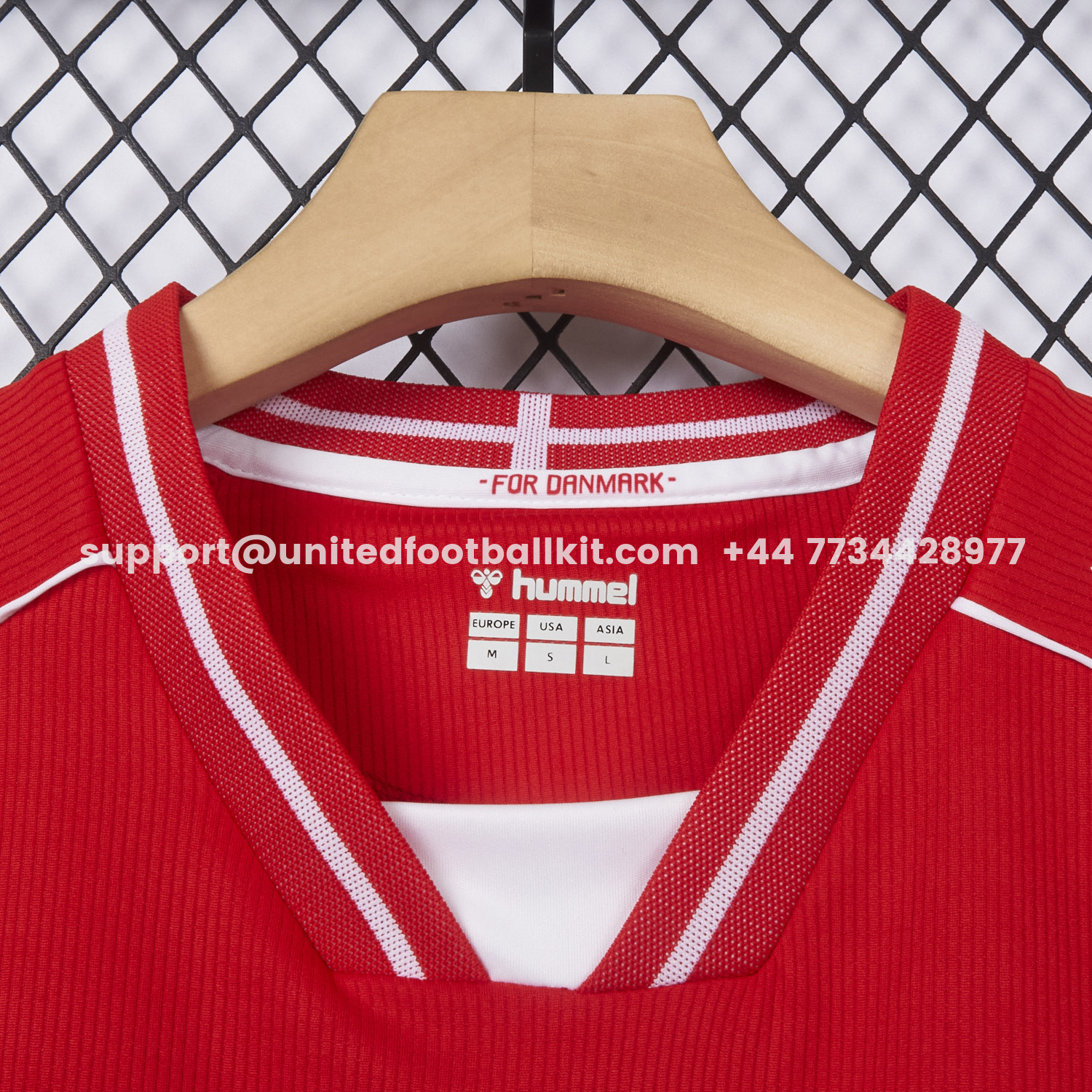 Unitedfootballkit.com | Denmark 2026 Home Jersey - Fans Version -Customize Name, Number and Patch | Worldwide Shipping