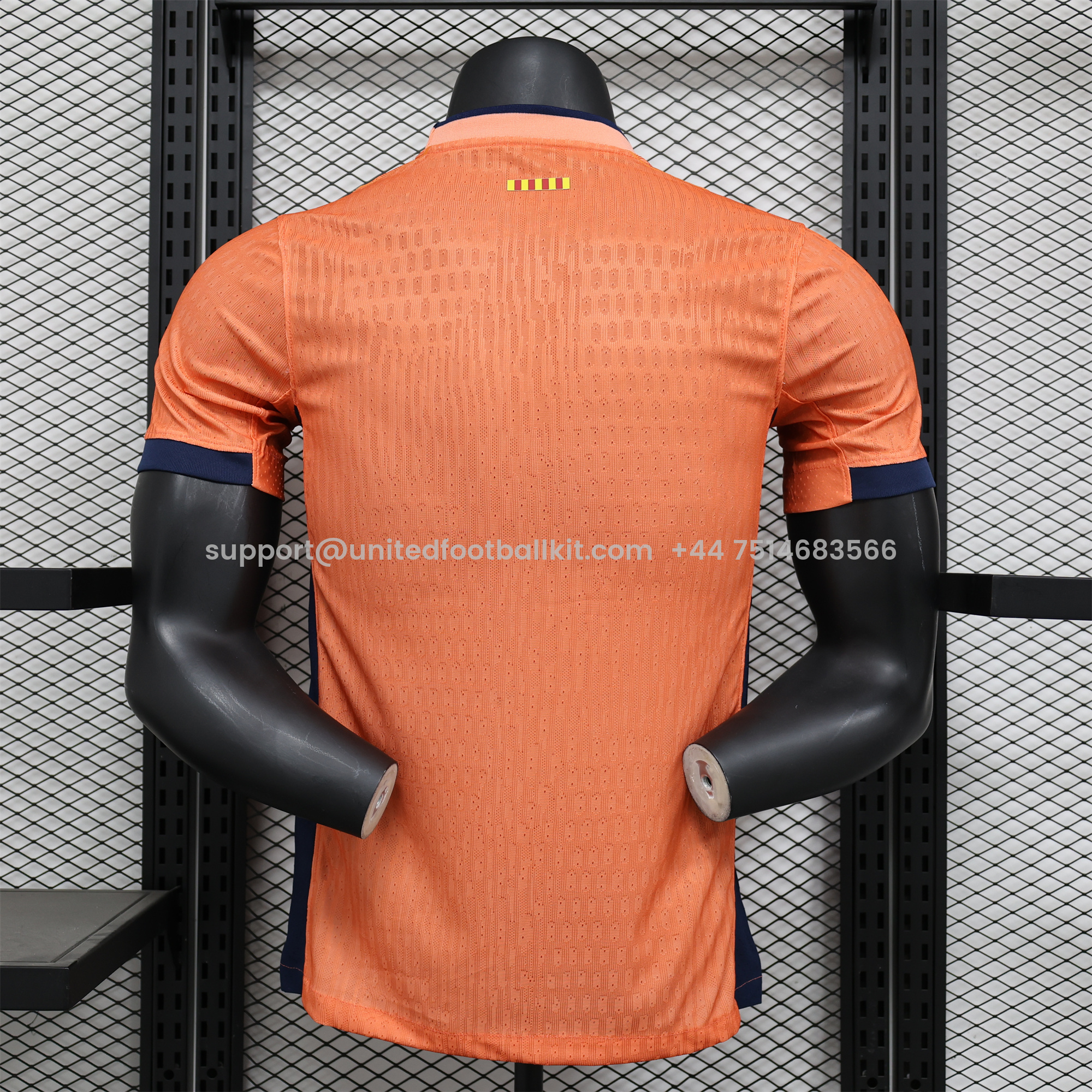 Unitedfootballkit.com | Barcelona 24-25 Orange Special Edition Jersey - Player Version -Customize Name, Number and Patch | Worldwide Shipping