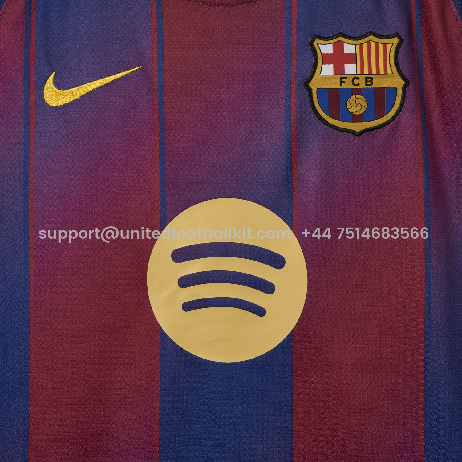 Unitedfootballkit.com | Barcelona 25-26 Home Jersey - Fans Version -Customize Name, Number and Patch | Worldwide Shipping