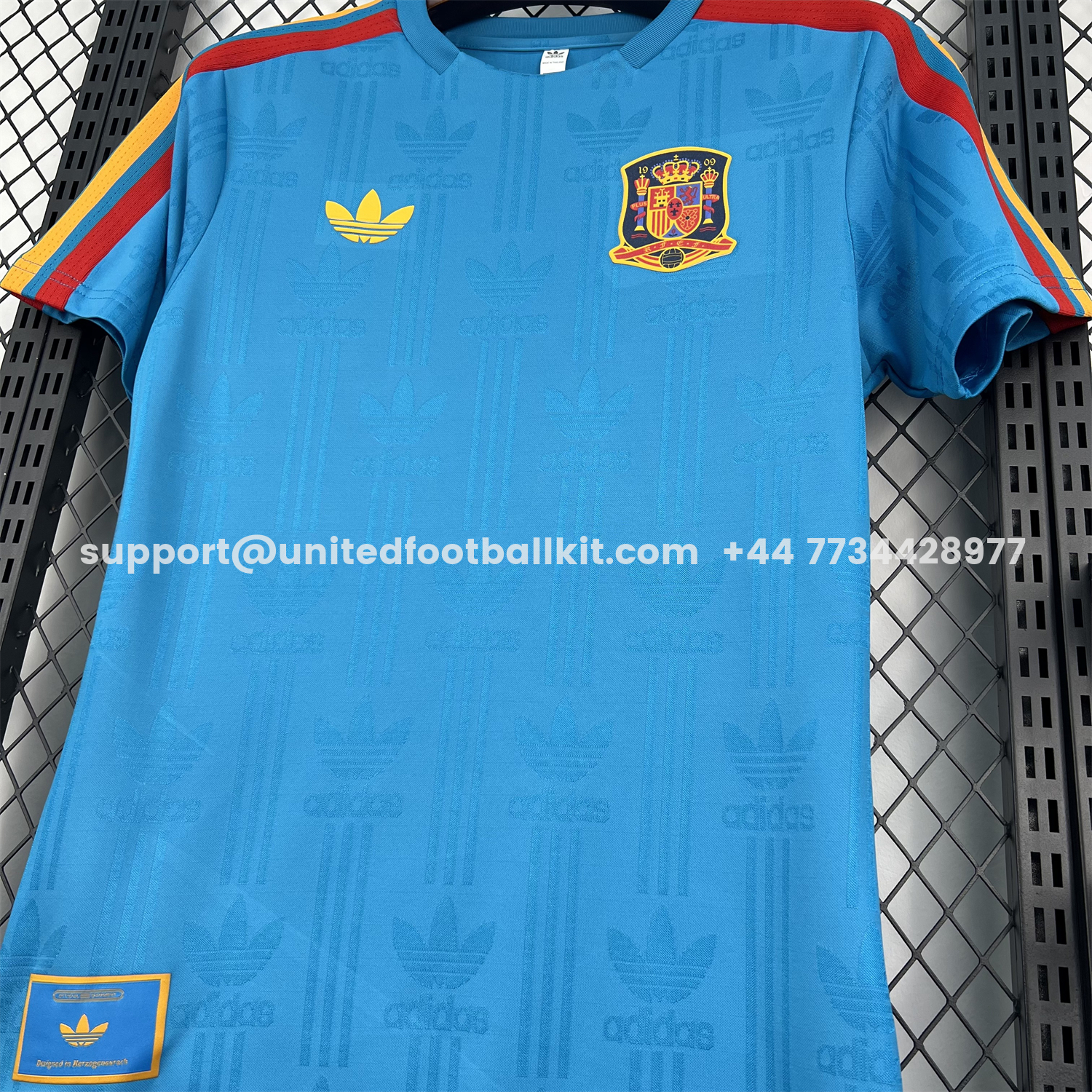 Spain 2026 Solid Blue With Red Trim Special Jersey - Fans Version:football jersey mysite: unitedjerseyfootball 邓江浪:football
