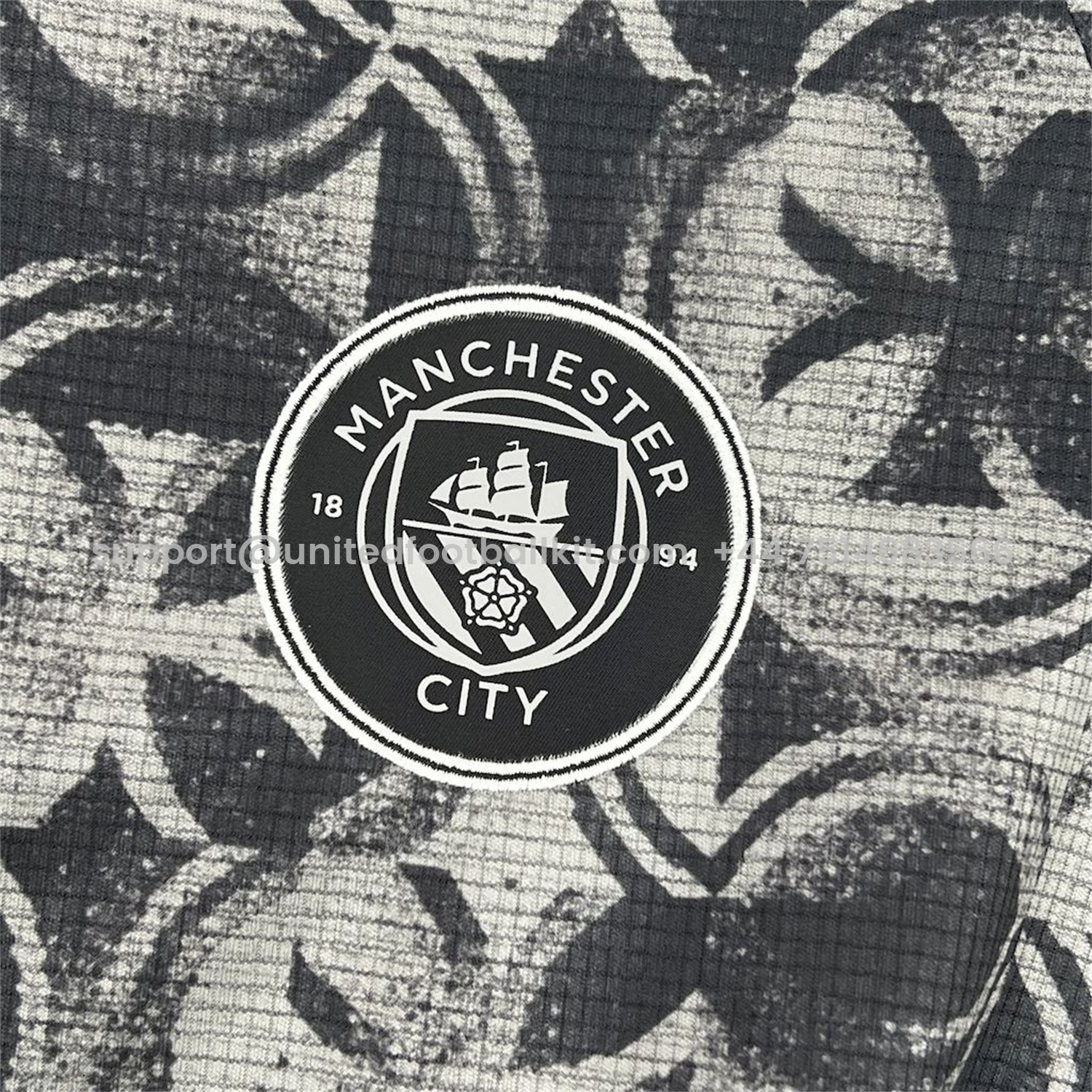 Unitedfootballkit.com | Manchester City 25-26 Black Grey Training Jersey - Fans Version -Customize Name, Number and Patch | Worldwide Shipping