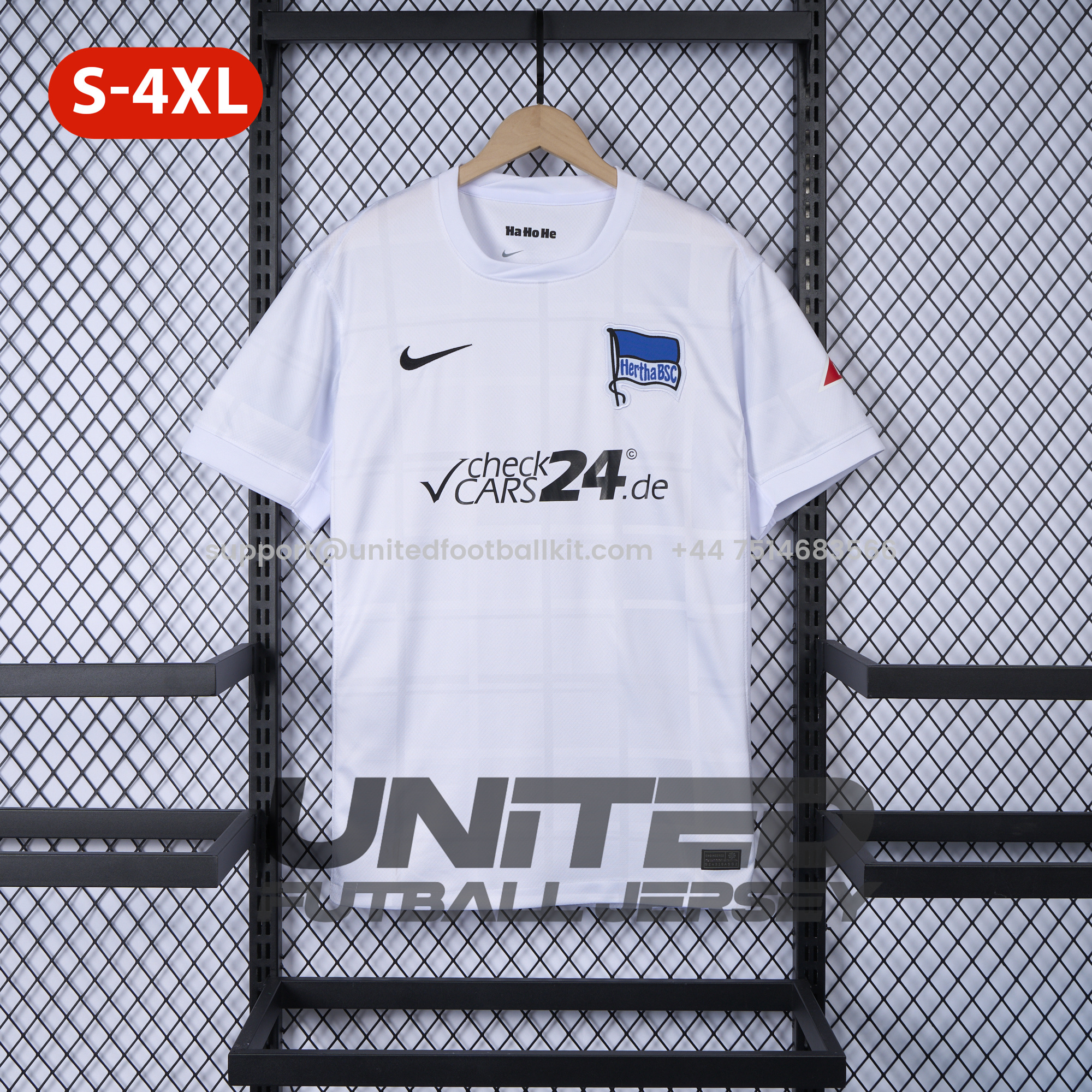 Unitedfootballkit.com | Hertha BSC 24-25 Fourth Jersey - Fans Version -Customize Name, Number and Patch | Worldwide Shipping
