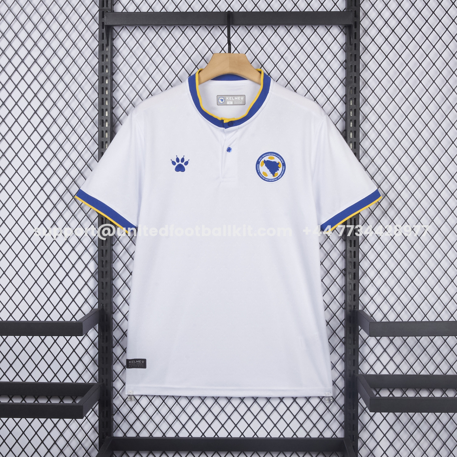 Unitedfootballkit.com | Bosnia and Herzegovina 2026 Away Jersey - Fans Version -Customize Name, Number and Patch | Worldwide Shipping