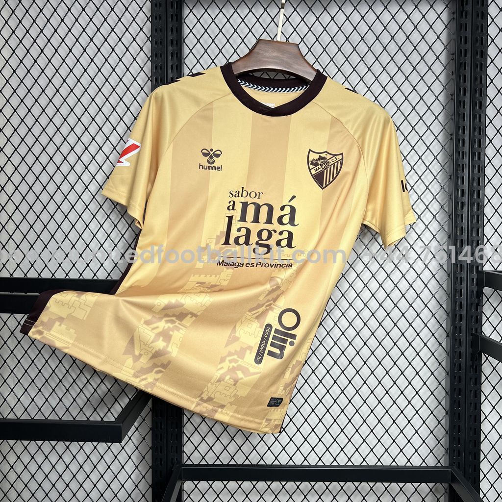Unitedfootballkit.com | Malaga 24-25 Third Jersey - Fans Version -Customize Name, Number and Patch | Worldwide Shipping