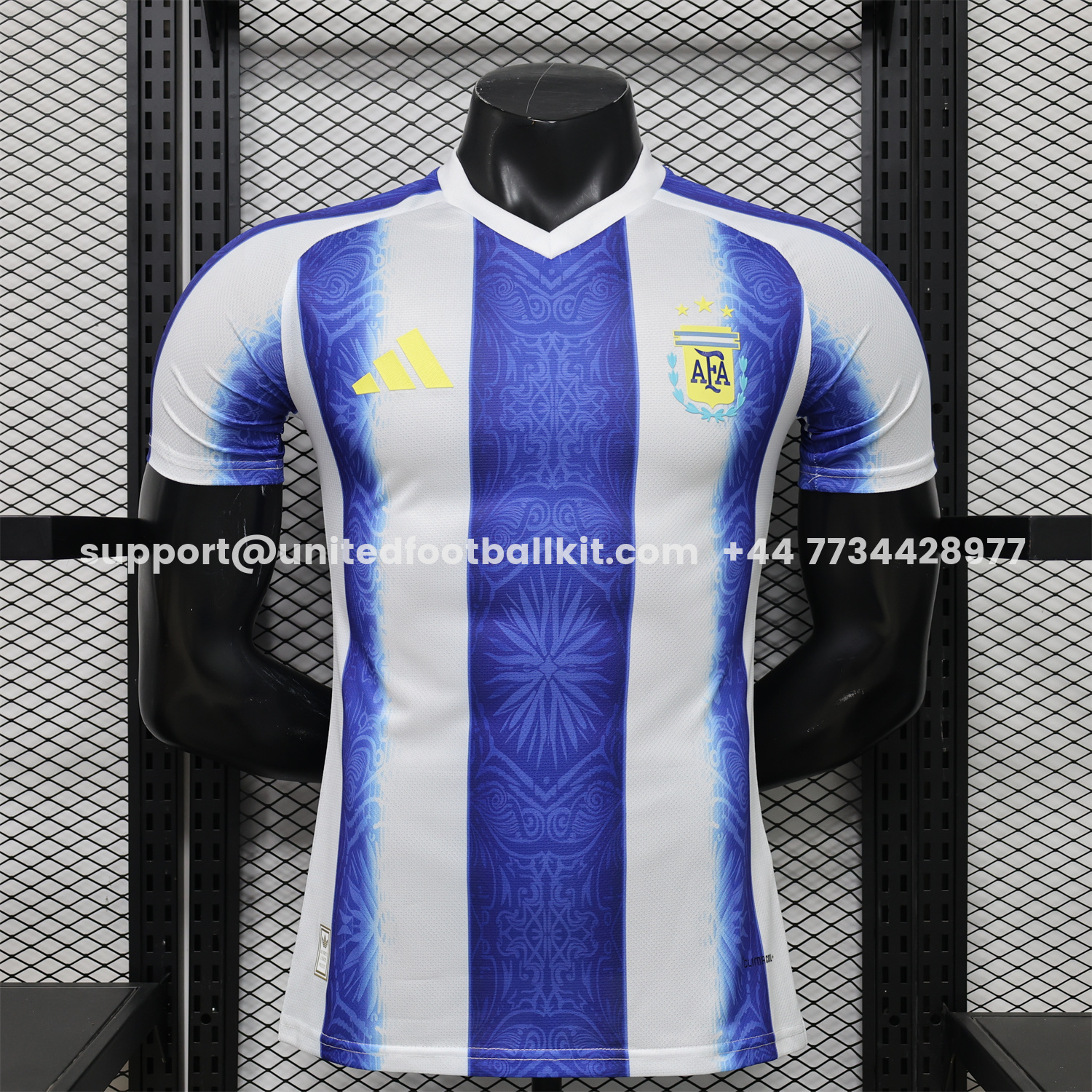 Unitedfootballkit.com | Argentina 2026 Deep Blue And White Stripes Special Jersey - Player Version -Customize Name, Number and Patch | Worldwide Shipping