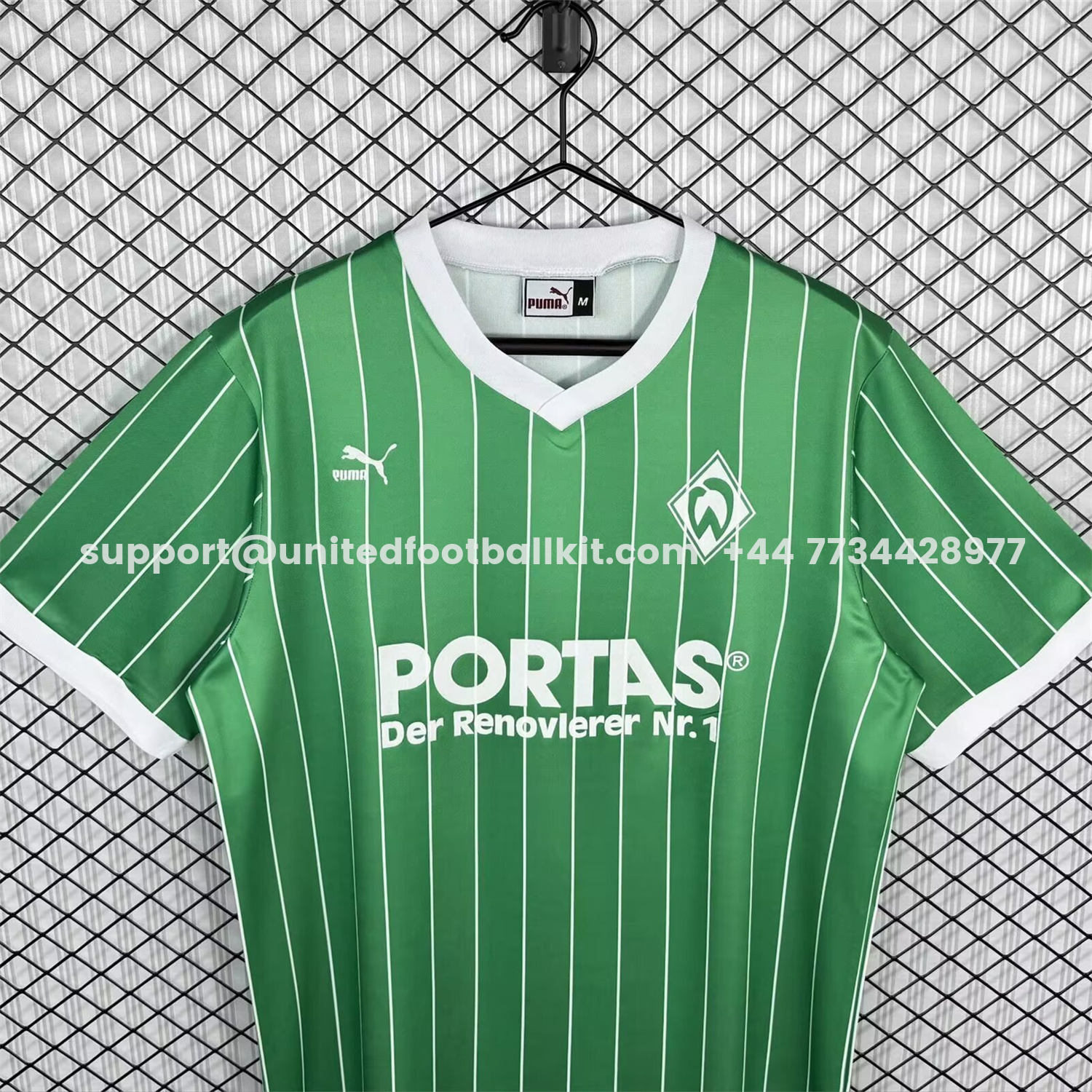 Unitedfootballkit.com | Retro Werder Bremen 1988-89 Away Jersey -Customize Name, Number and Patch | Worldwide Shipping