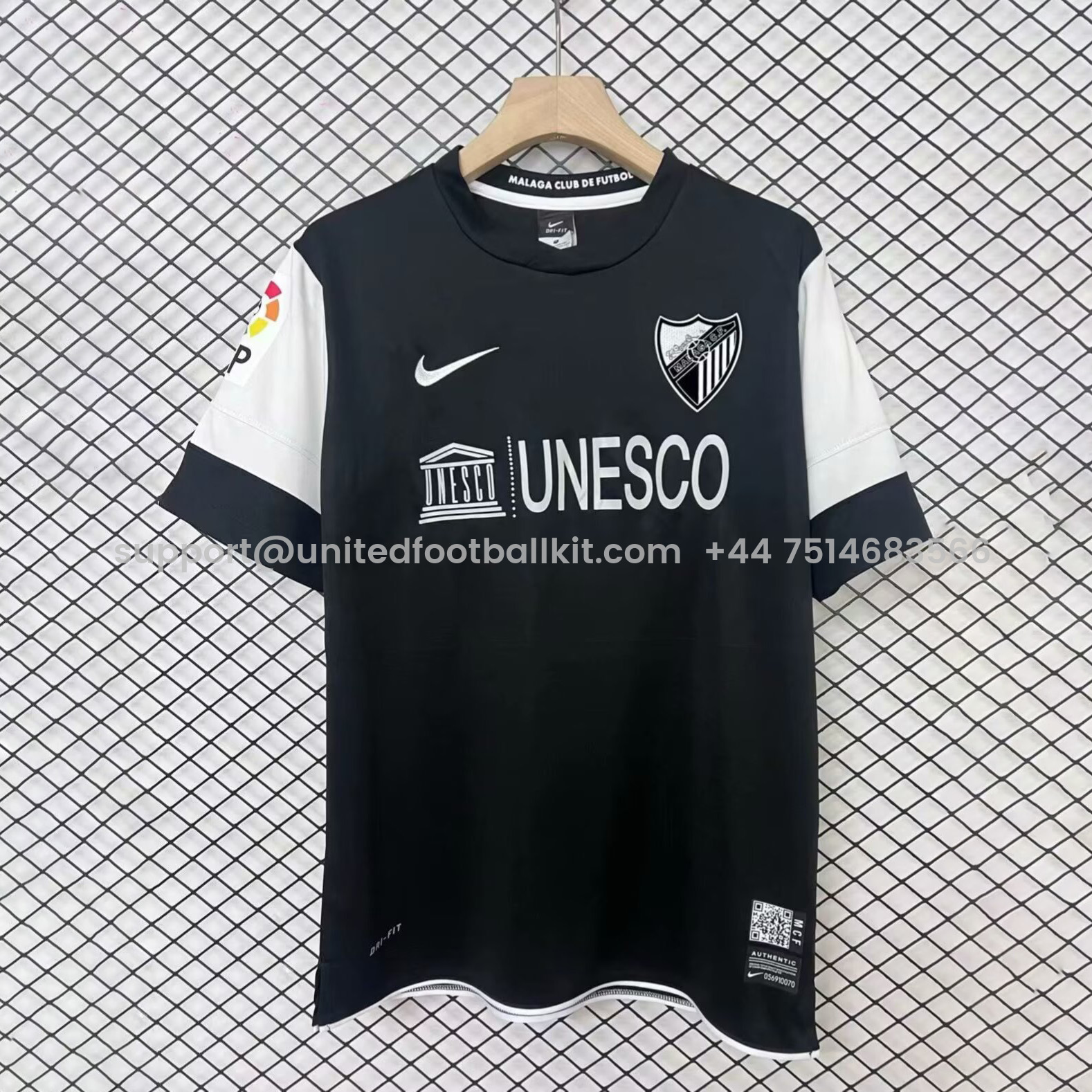 Unitedfootballkit.com | Retro Málaga 2012-13 Away Jersey -Customize Name, Number and Patch | Worldwide Shipping