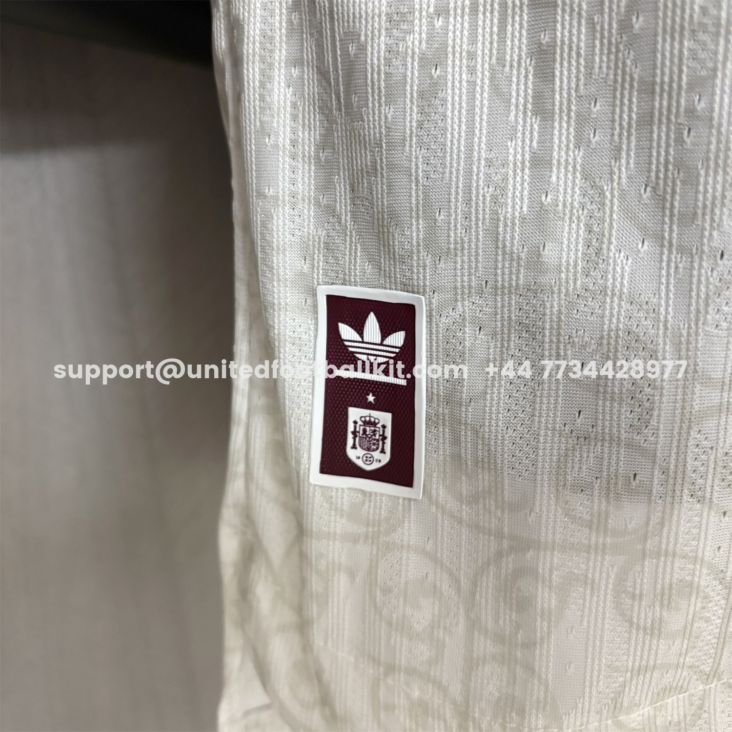 Unitedfootballkit.com | Spain 2026 Away White Jersey - Player Version -Customize Name, Number and Patch | Worldwide Shipping