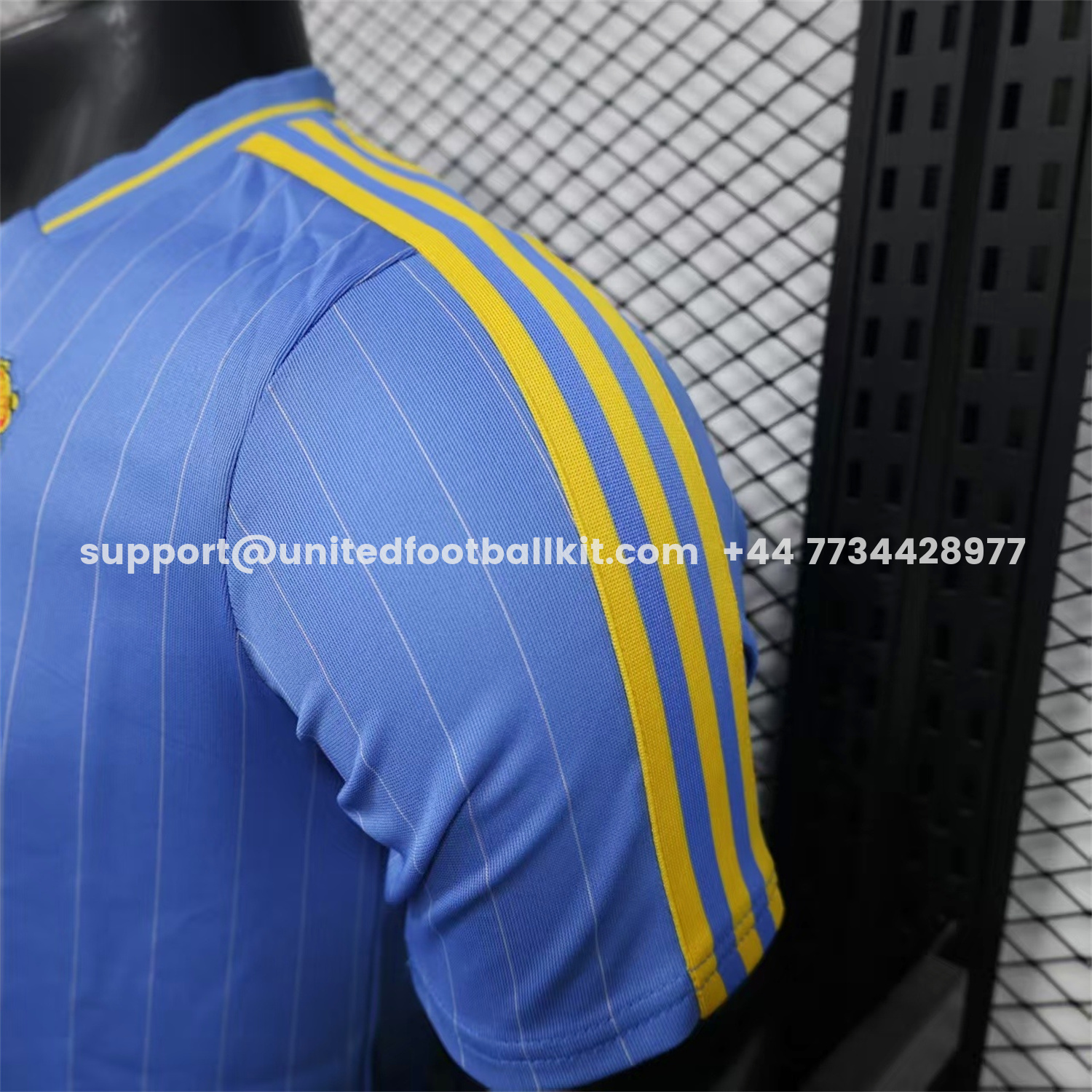 Unitedfootballkit.com | Manchester United 25-26 Icon Travel Special Edition Blue Jersey - Player Version -Customize Name, Number and Patch | Worldwide Shipping