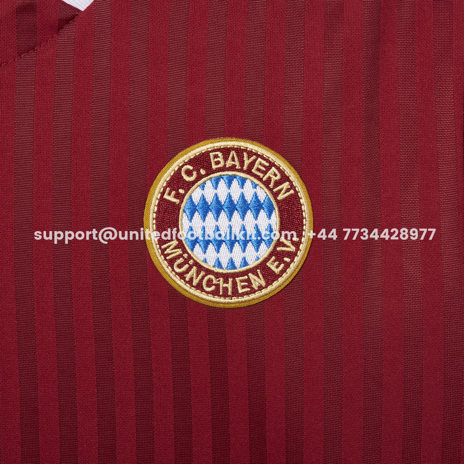 Unitedfootballkit.com | Bayern Munich 25-26 Trefoil Wine Red Travel Jersey - Fans Version -Customize Name, Number and Patch | Worldwide Shipping