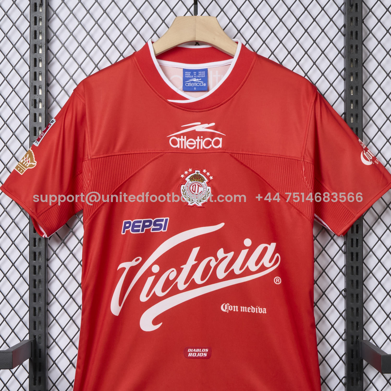 Unitedfootballkit.com | Retro Toluca 2000-01 Home Jersey -Customize Name, Number and Patch | Worldwide Shipping