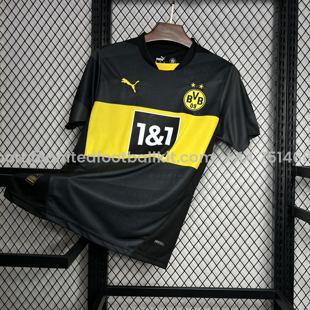 Unitedfootballkit.com | Dortmund 24-25 Away Jersey - Fans Version -Customize Name, Number and Patch | Worldwide Shipping
