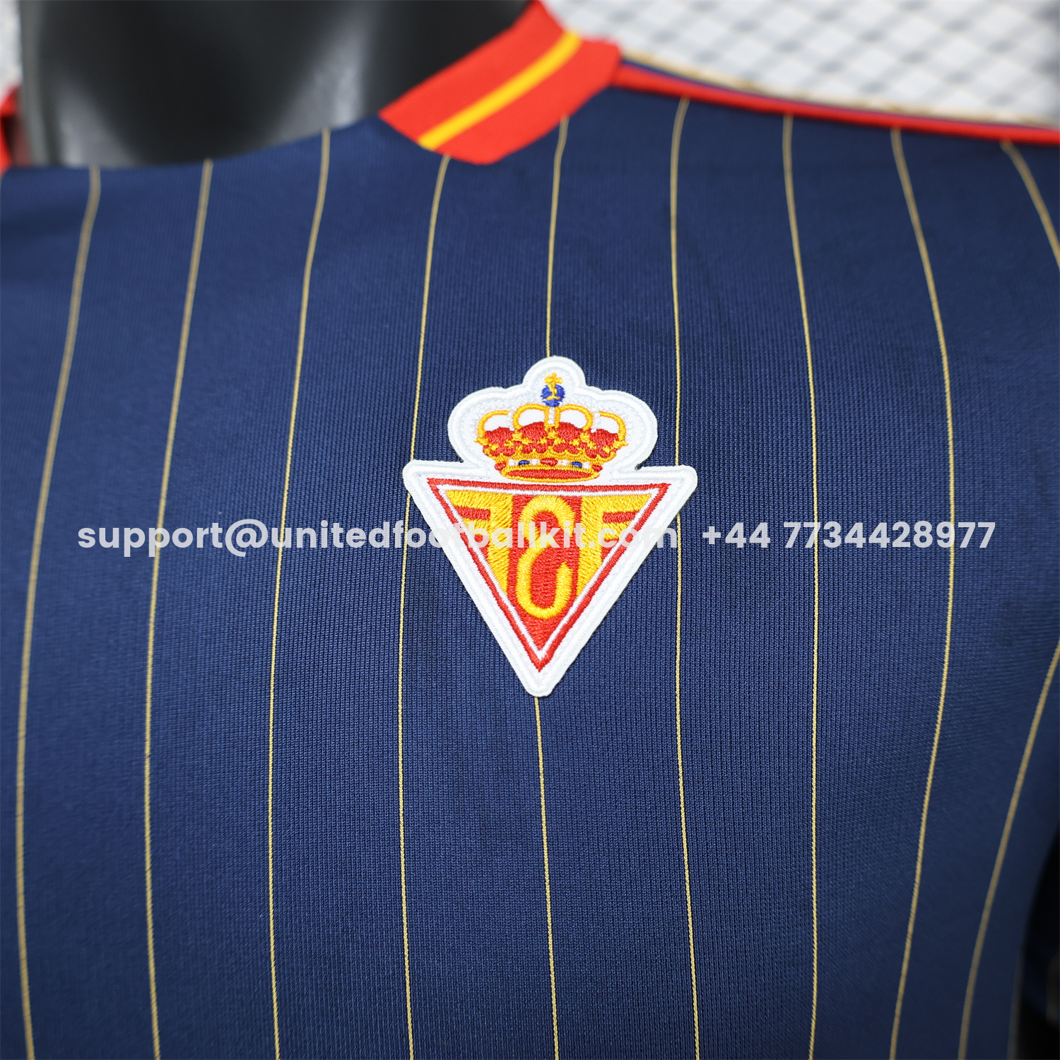 Unitedfootballkit.com | Spain 2026 Terrace Icon Retro Casual Style Deep Blue Jersey - Player Version -Customize Name, Number and Patch | Worldwide Shipping