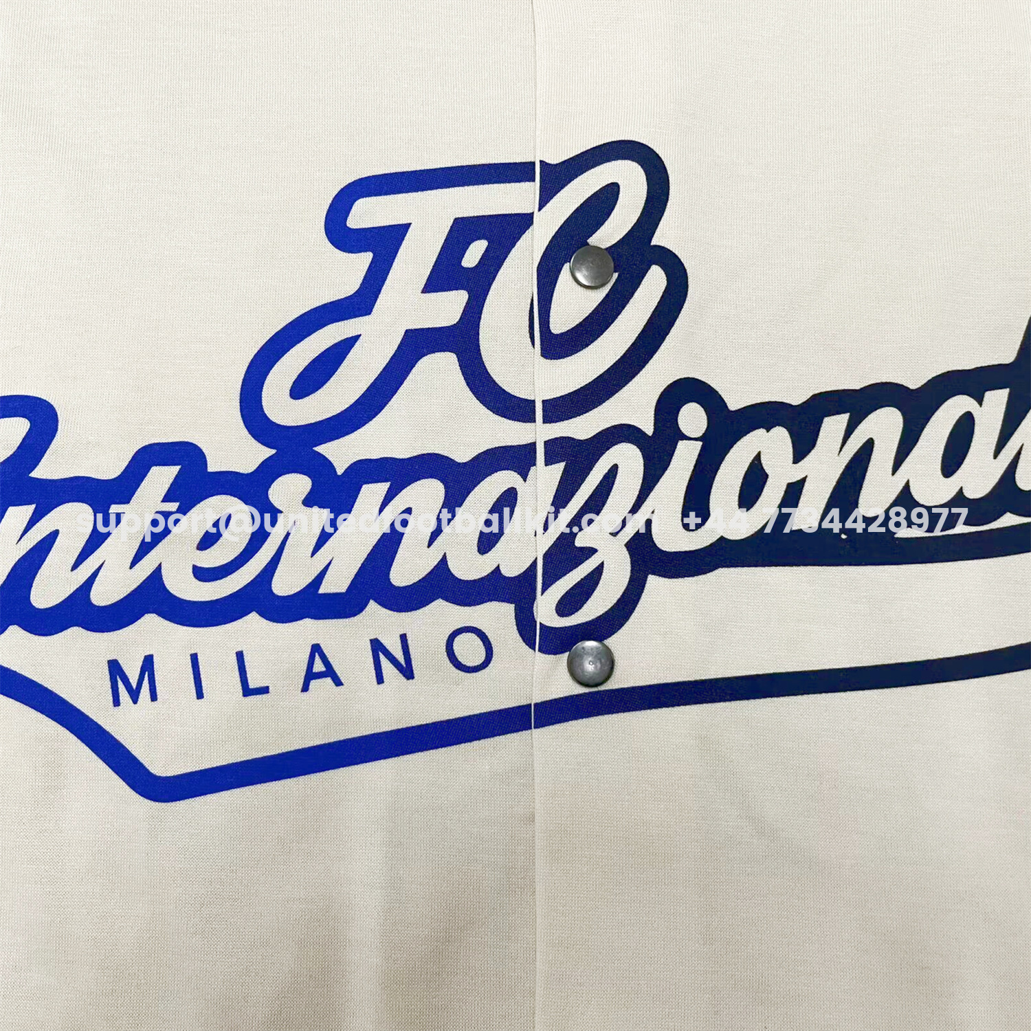 Unitedfootballkit.com | Inter Milan 25-26 White Baseball Jersey -Customize Name, Number and Patch | Worldwide Shipping