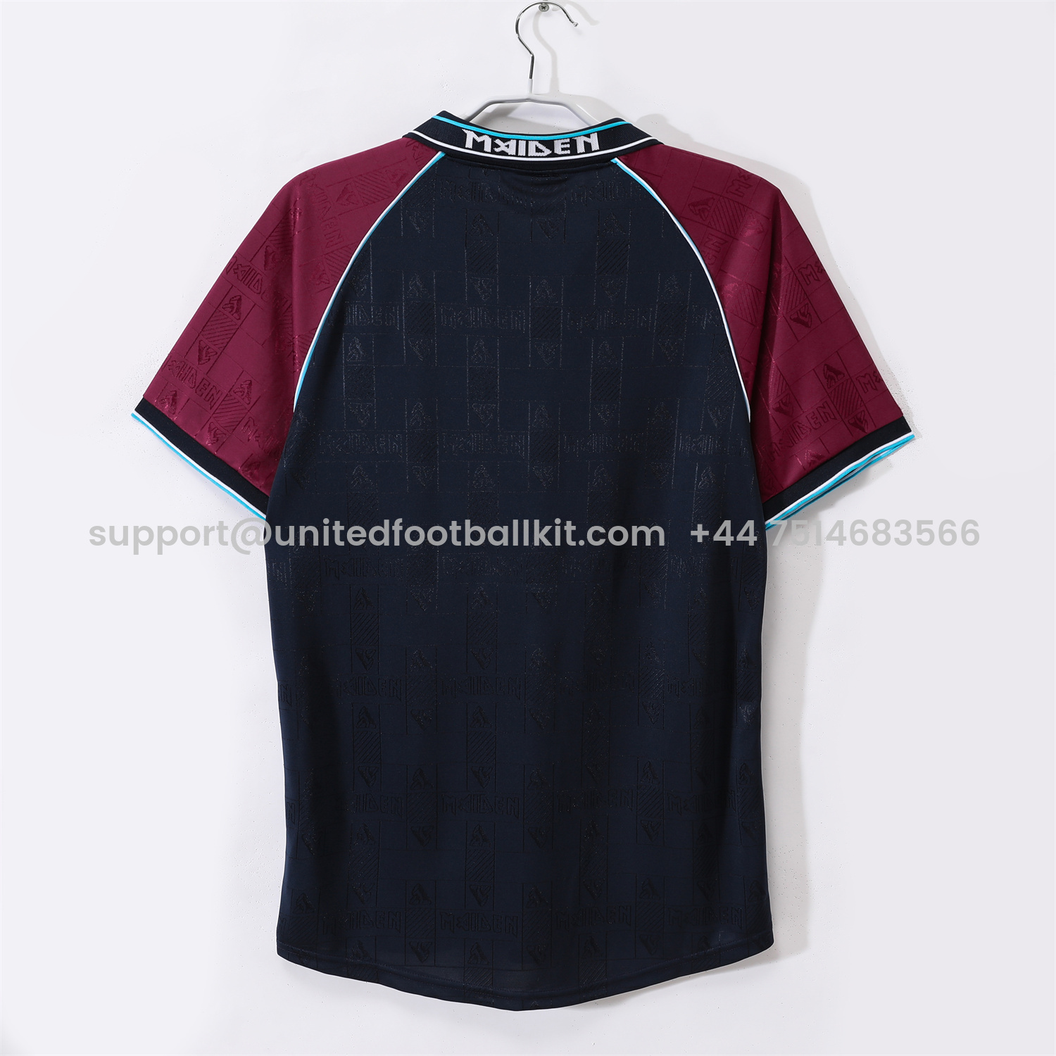 Unitedfootballkit.com | Retro West Ham United 1999 Iron Maiden Home Jersey -Customize Name, Number and Patch | Worldwide Shipping