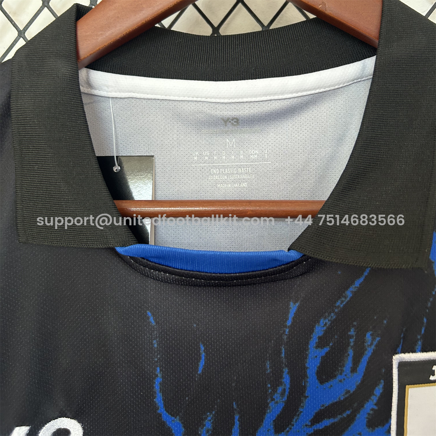 Unitedfootballkit.com | Japan 25-26 Y-3 Blue Flame Black Special Jersey - Fans Version -Customize Name, Number and Patch | Worldwide Shipping