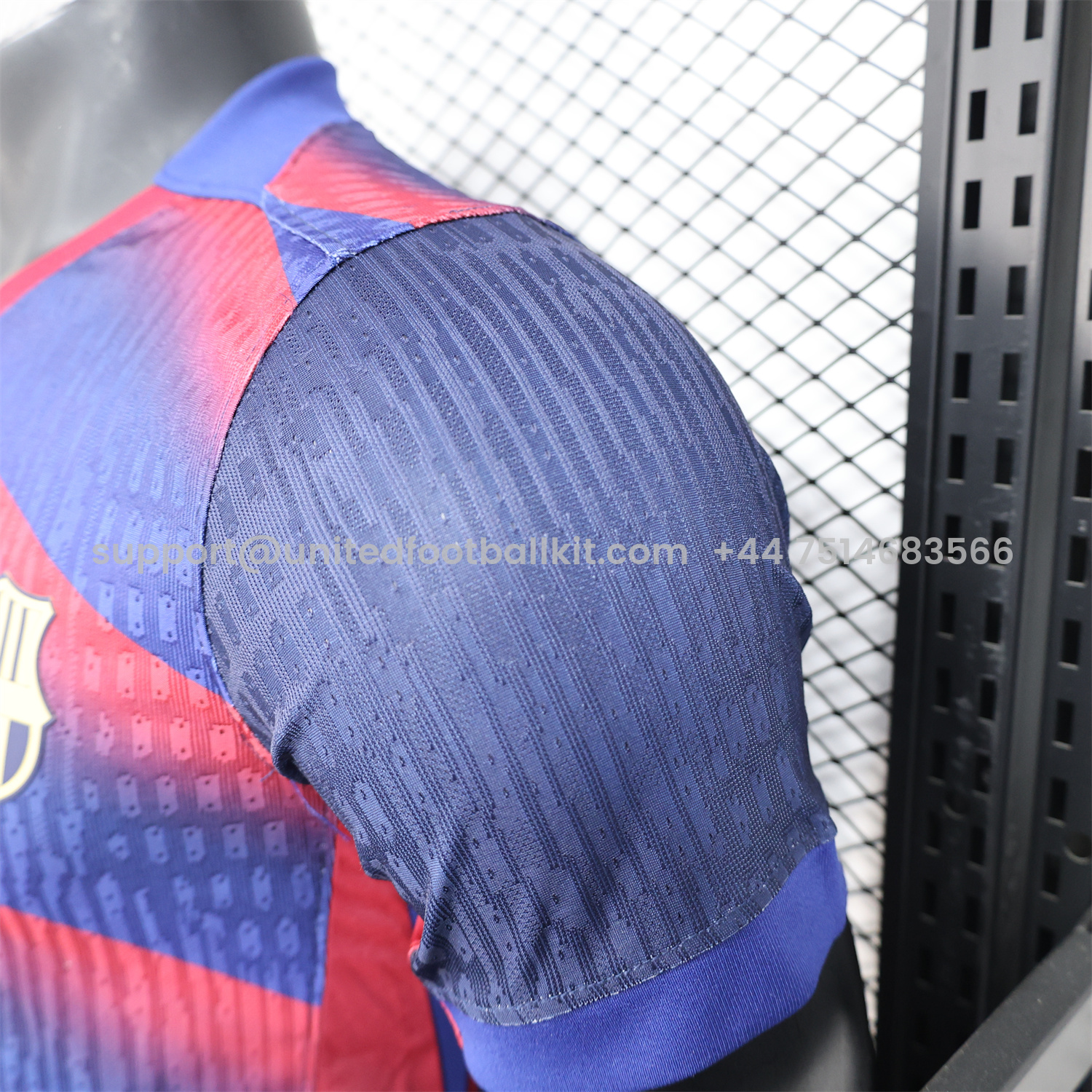 Unitedfootballkit.com | Barcelona 25-26 Red Diagonal Special Blue Jersey - Player Version -Customize Name, Number and Patch | Worldwide Shipping